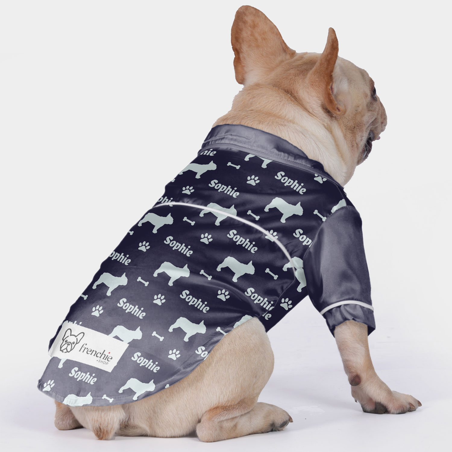 Frenchie Personalized Night Outfit for Short-Nosed Dogs-fadou