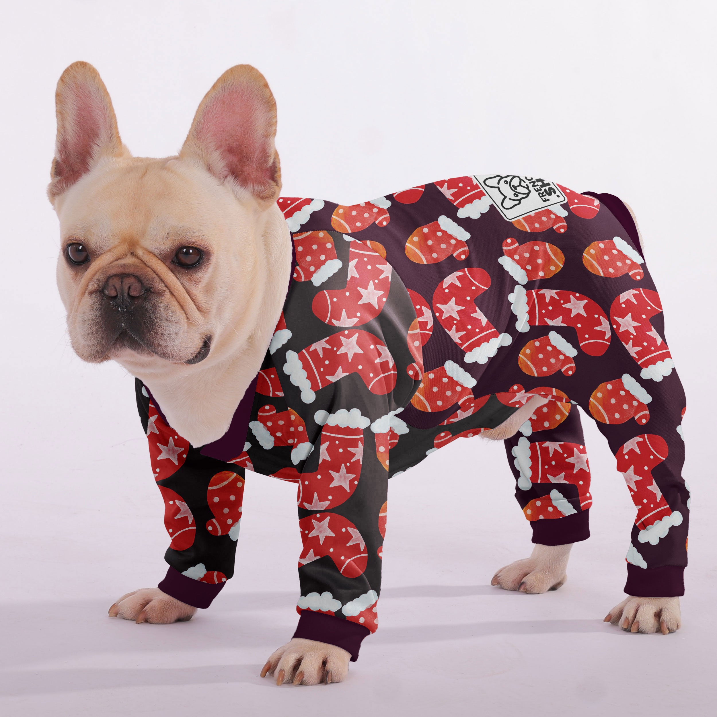 Chloe French Bulldog Cozy Loungewear for Travel Comfort-fadou