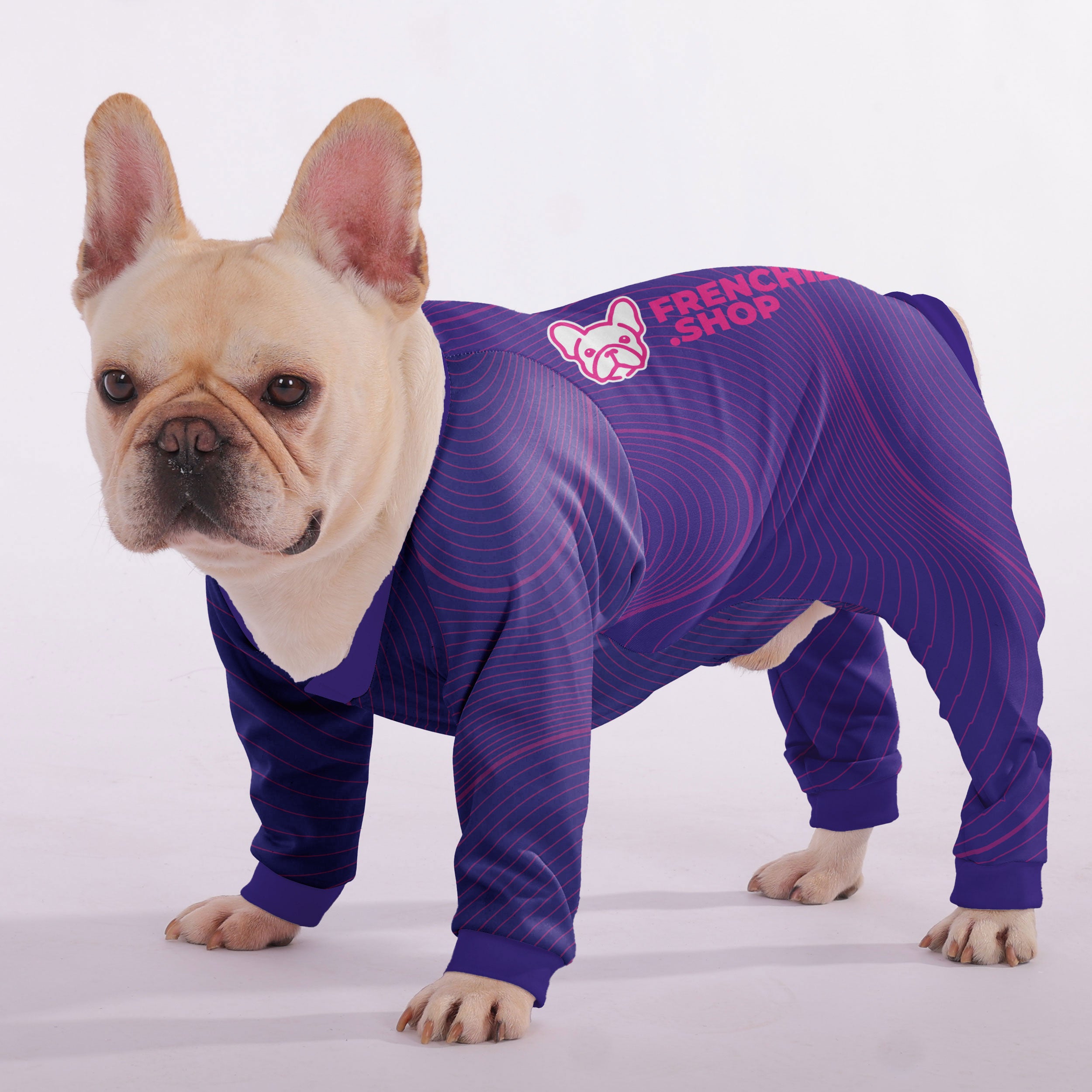 Chester French Bulldog Dog Pajamas for Brachycephalic Dogs-fadou