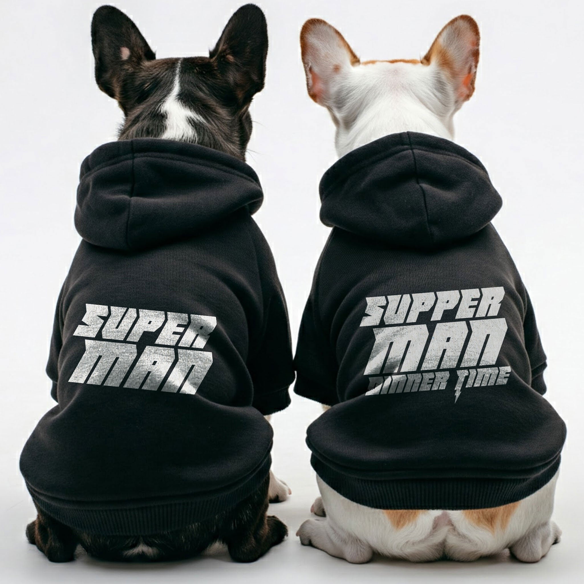 Superman French Bulldog Pet Sweatshirt for Playtime Fun-fadou