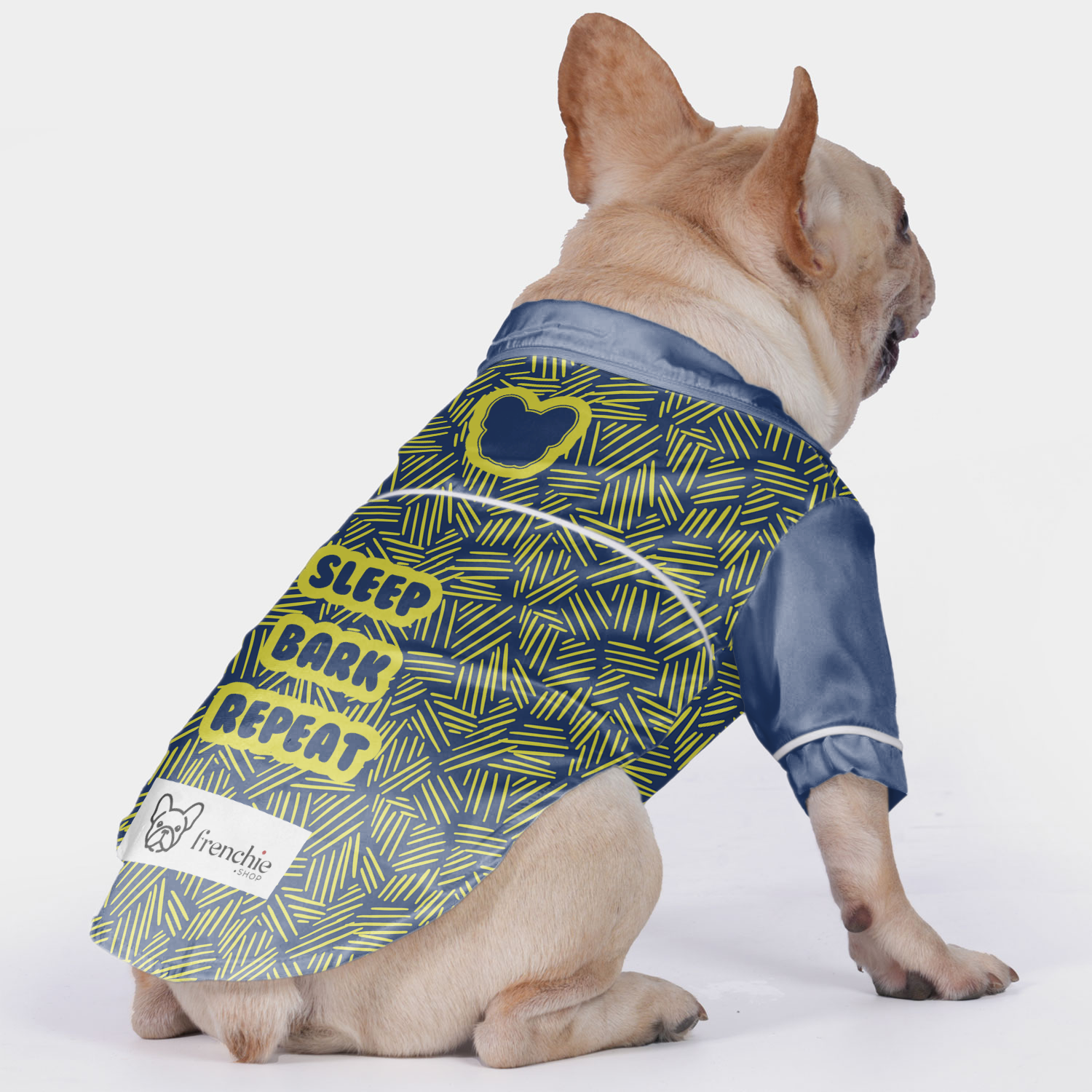 Sleep, Bark, Repeat- Pajamas for French Bulldog for French Bulldogs-fadou