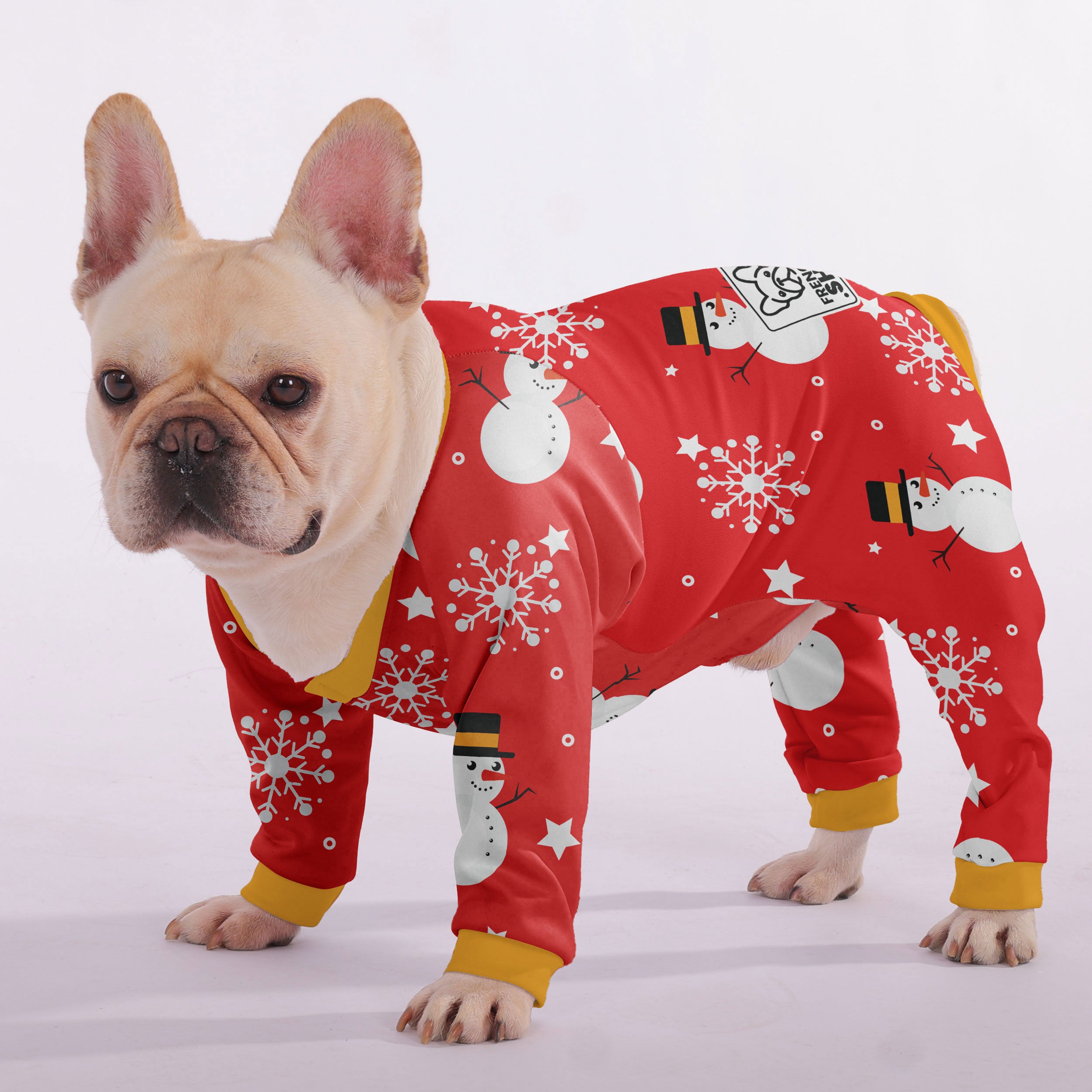 Noodle French Bulldog Sleepwear Pajamas for Frenchie Fans-fadou