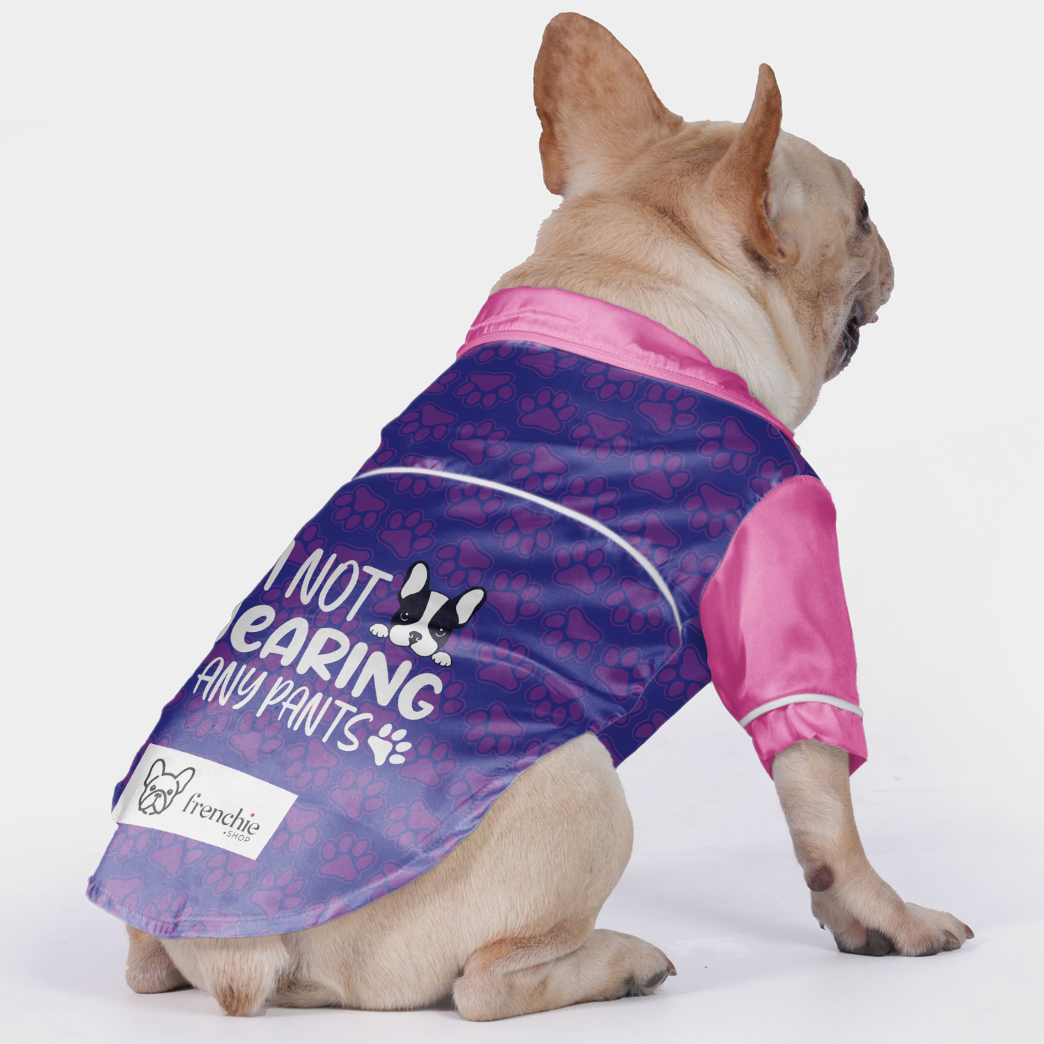 I'm Not Wearing Any Pants - Pajamas for French Bulldog for Stocky Dogs-fadou