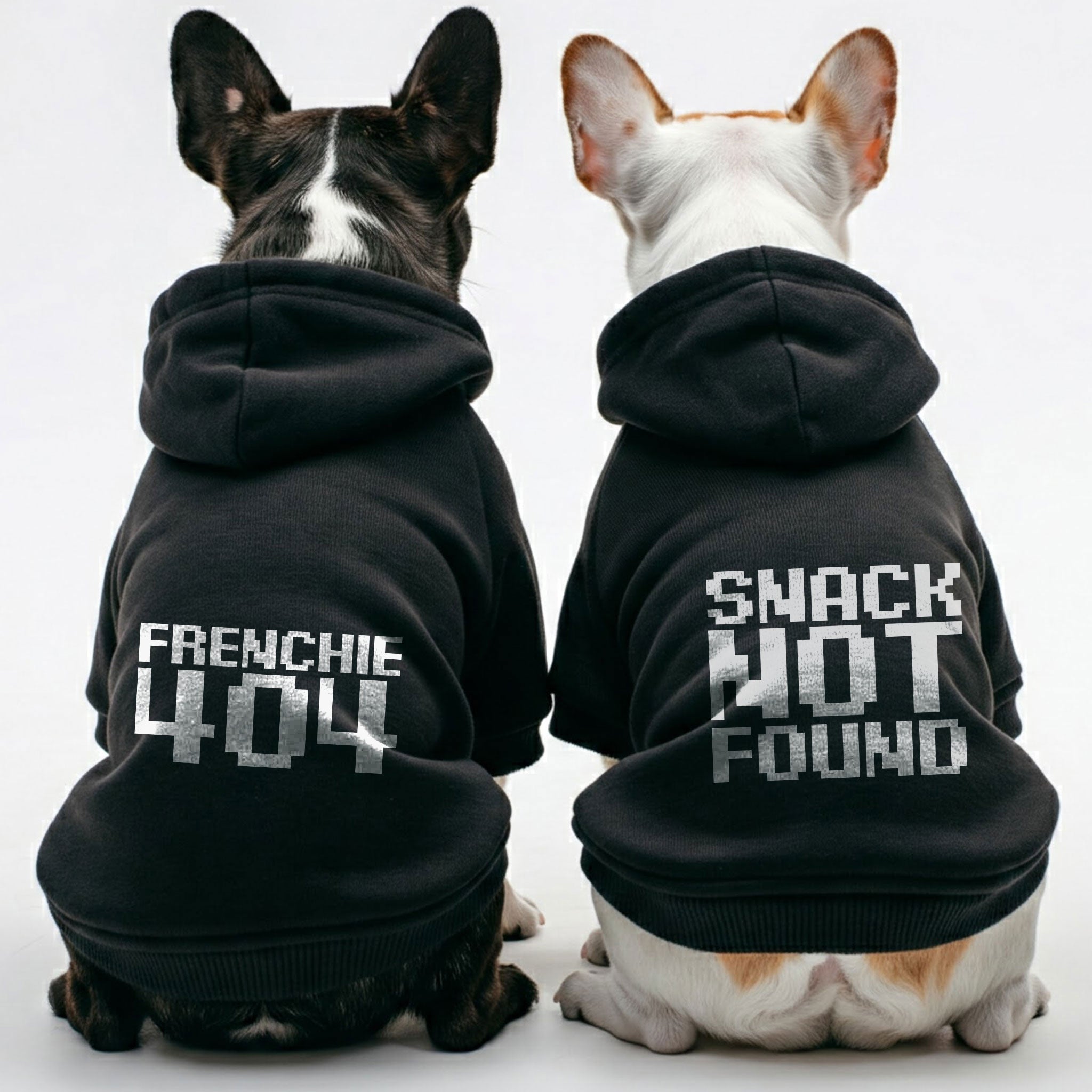 Snack French Bulldog Fleece Hoodie for Outdoor Adventures-fadou