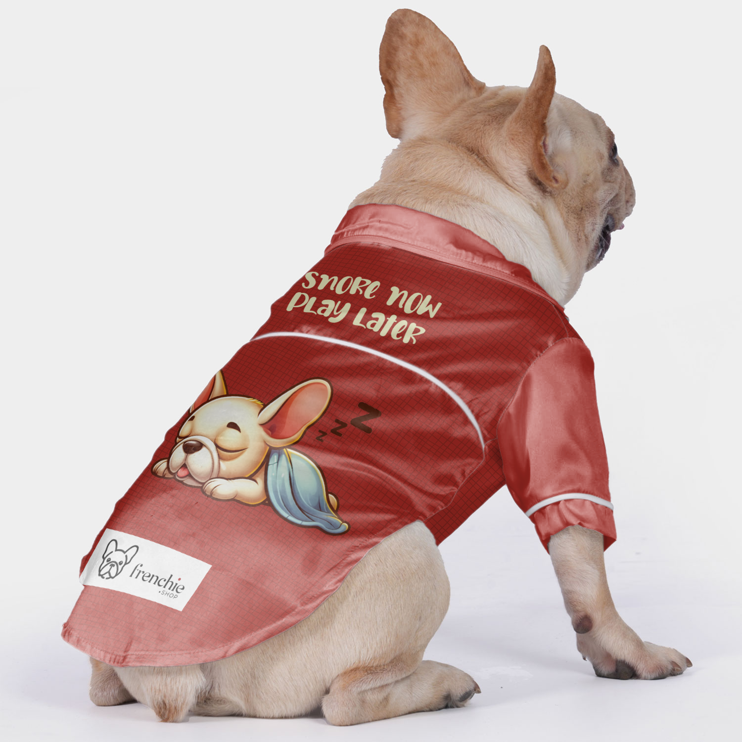 Snore French Bulldog Pet Sleepwear for Brachycephalic Dogs-fadou