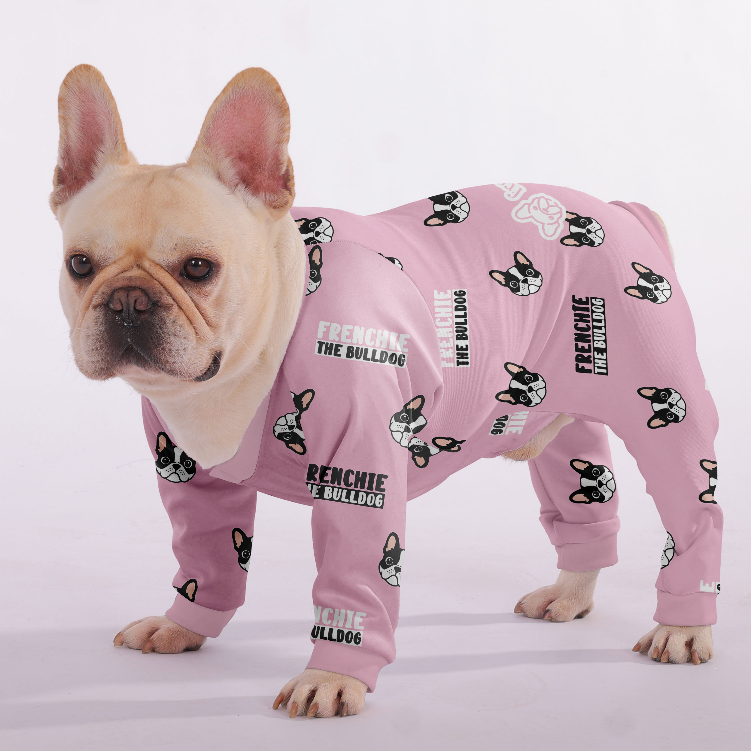 French Bulldog Stylish Night Outfit for Short-Nosed Dogs-fadou