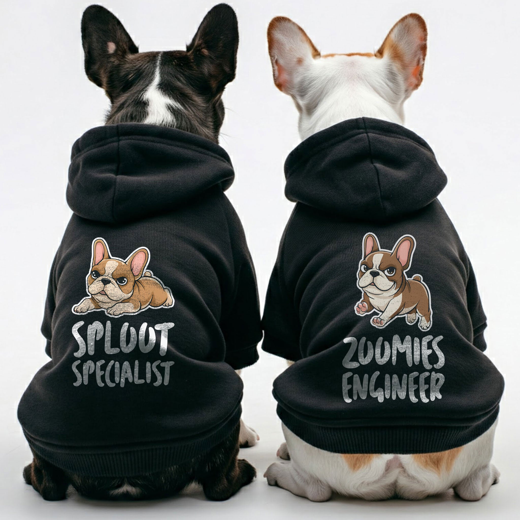 Zoomies French Bulldog Cozy Hoodie for Training Sessions-fadou