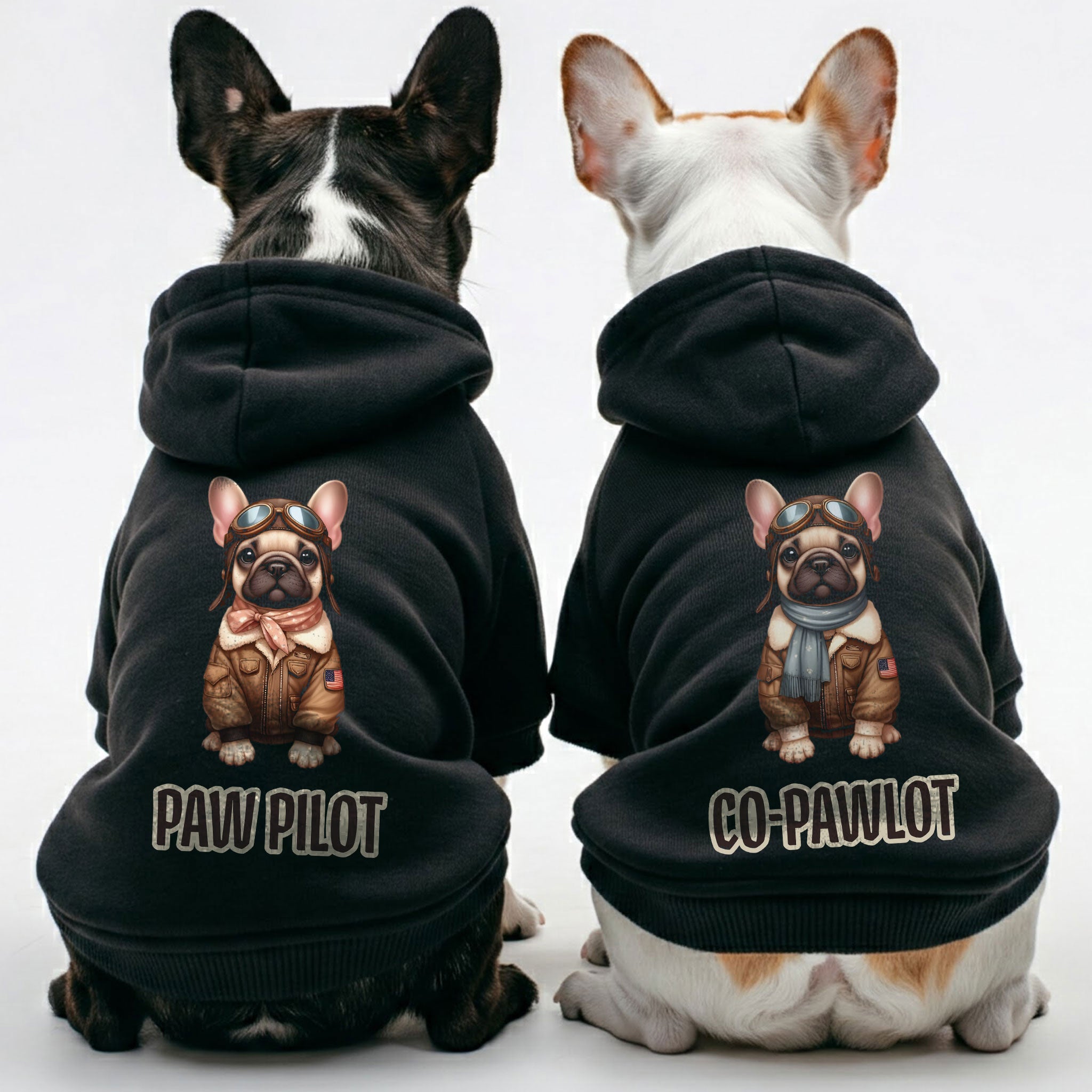 Paw French Bulldog Pet Sweatshirt for Training Sessions-fadou