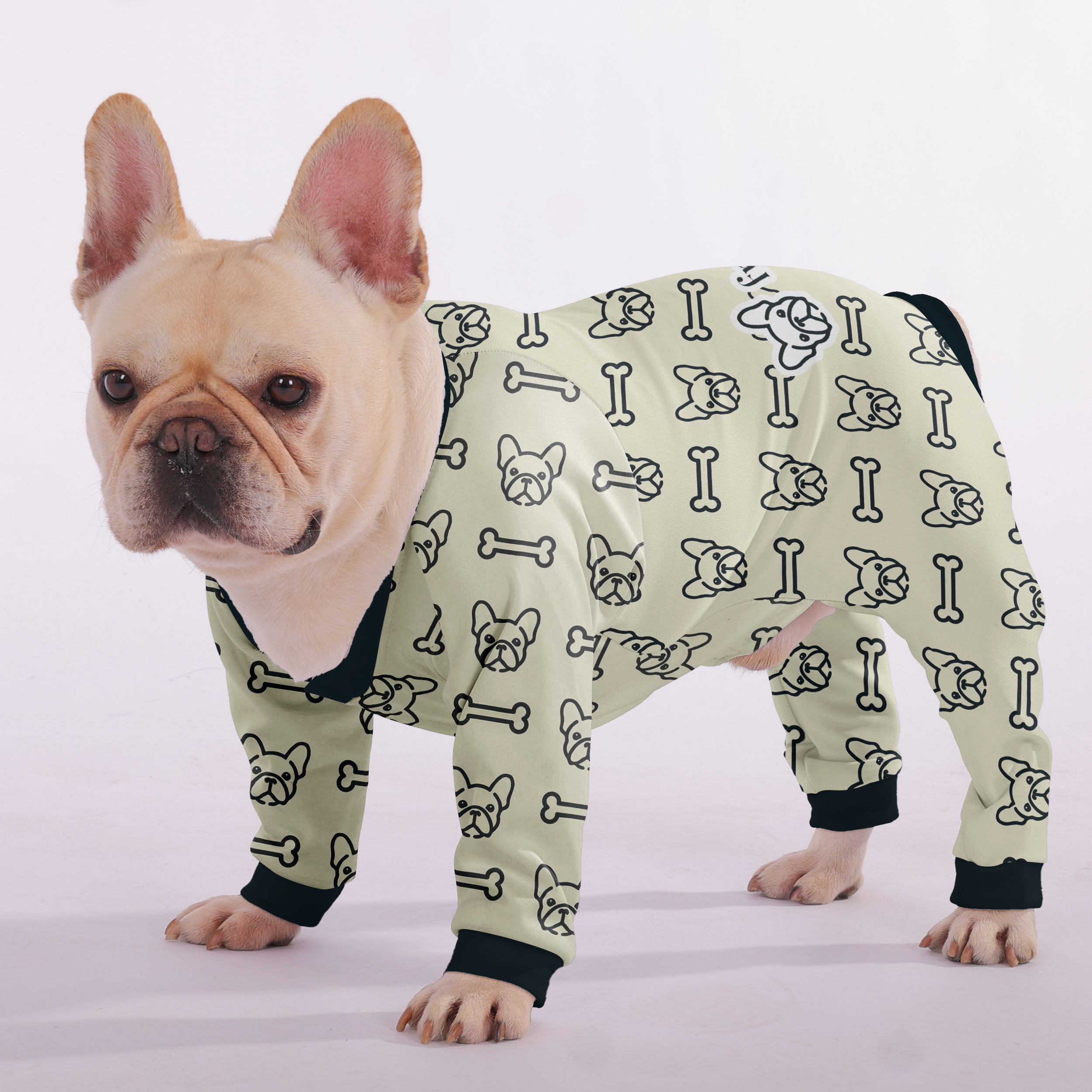 French Bulldog Soft Sleepwear Pajamas for Everyday Wear-fadou