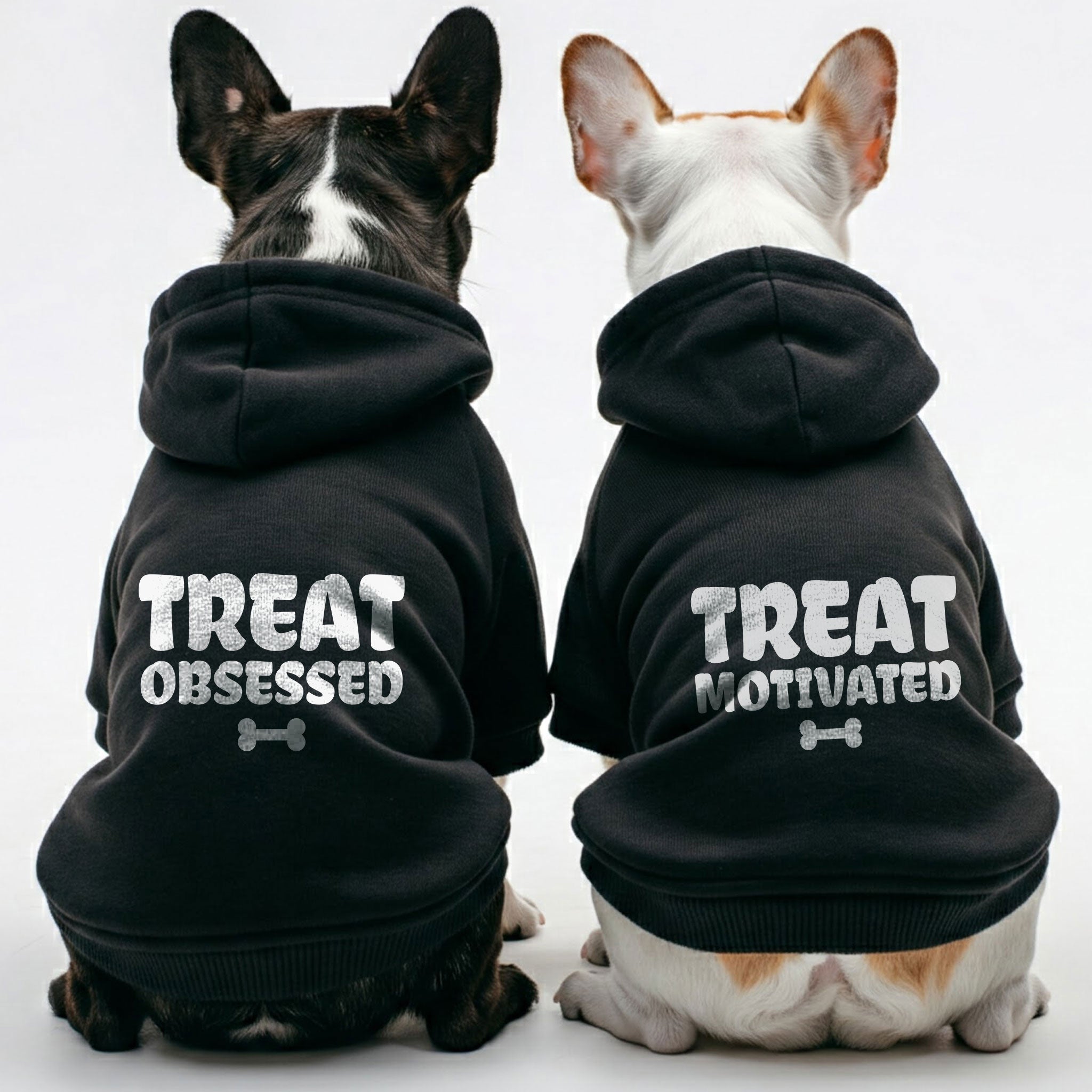 Treat French Bulldog Fleece Hoodie for Flat-Face Breeds-fadou