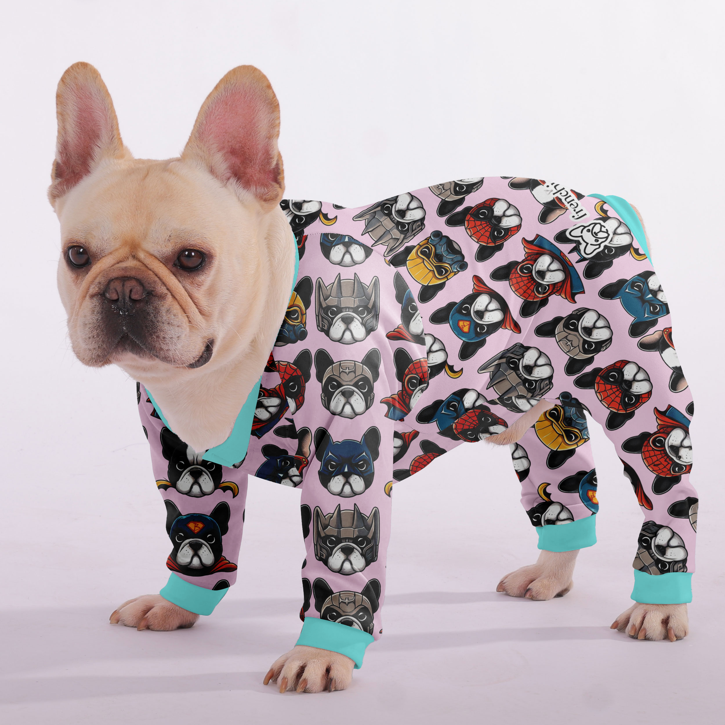 French Bulldog Cozy Pet Sleepwear for Outdoor Adventures-fadou