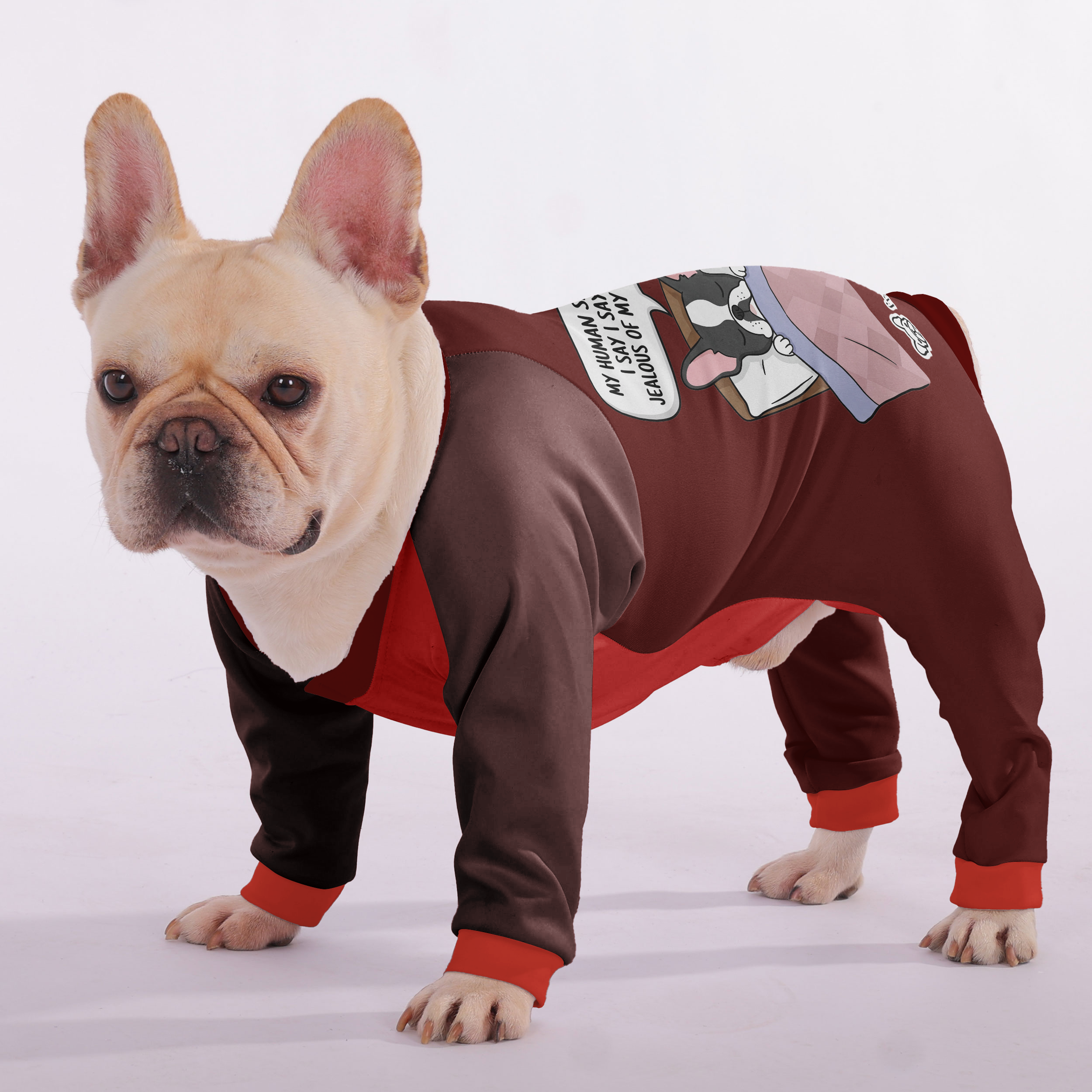 French Bulldog Ultra-Soft Night Outfit for Small Breeds-fadou
