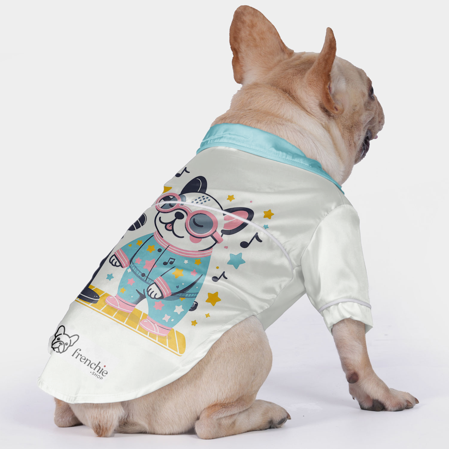 Harley French Bulldog Night Outfit for Outdoor Adventures-fadou