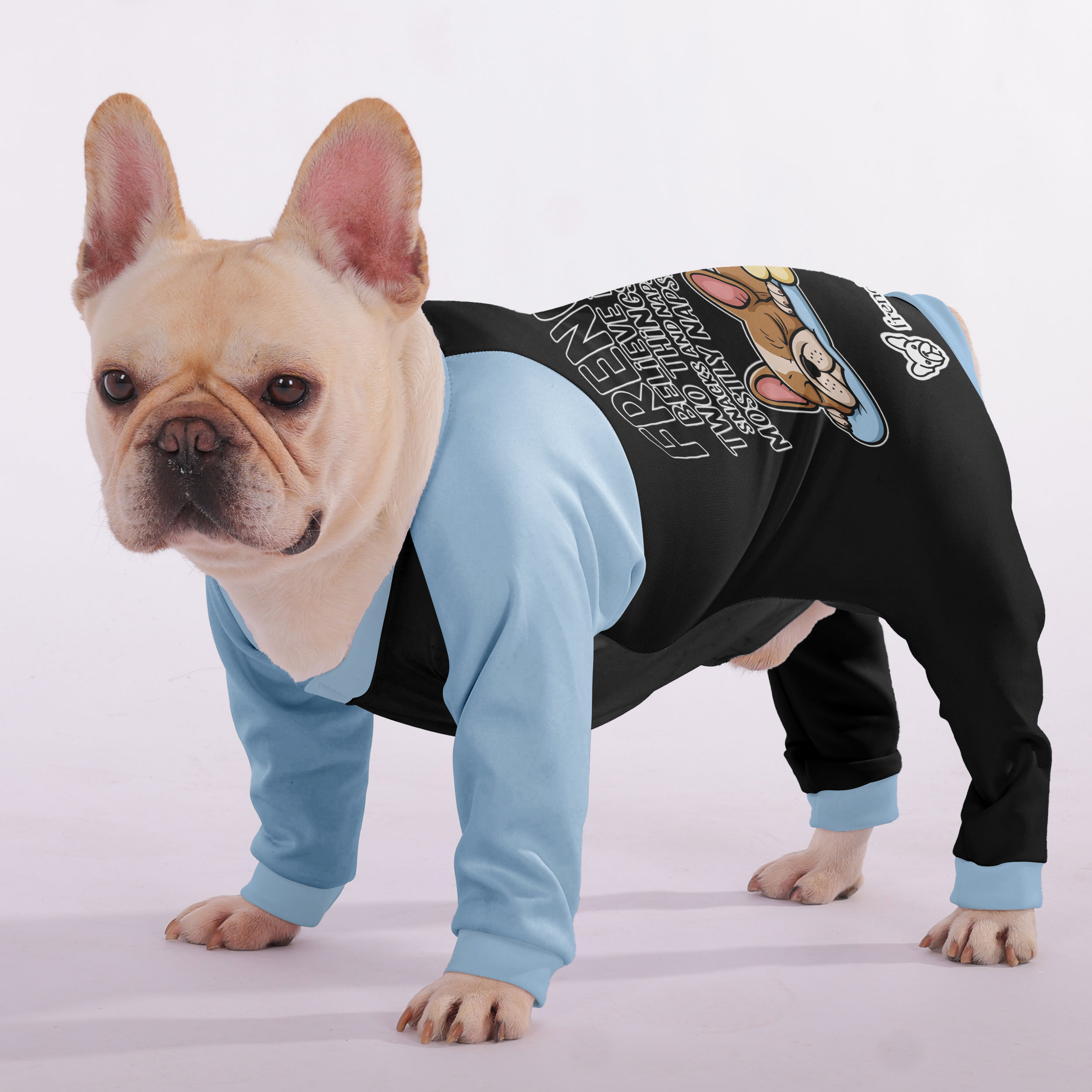 Frenchie Ultra-Soft Cozy Loungewear for Short-Nosed Dogs-fadou