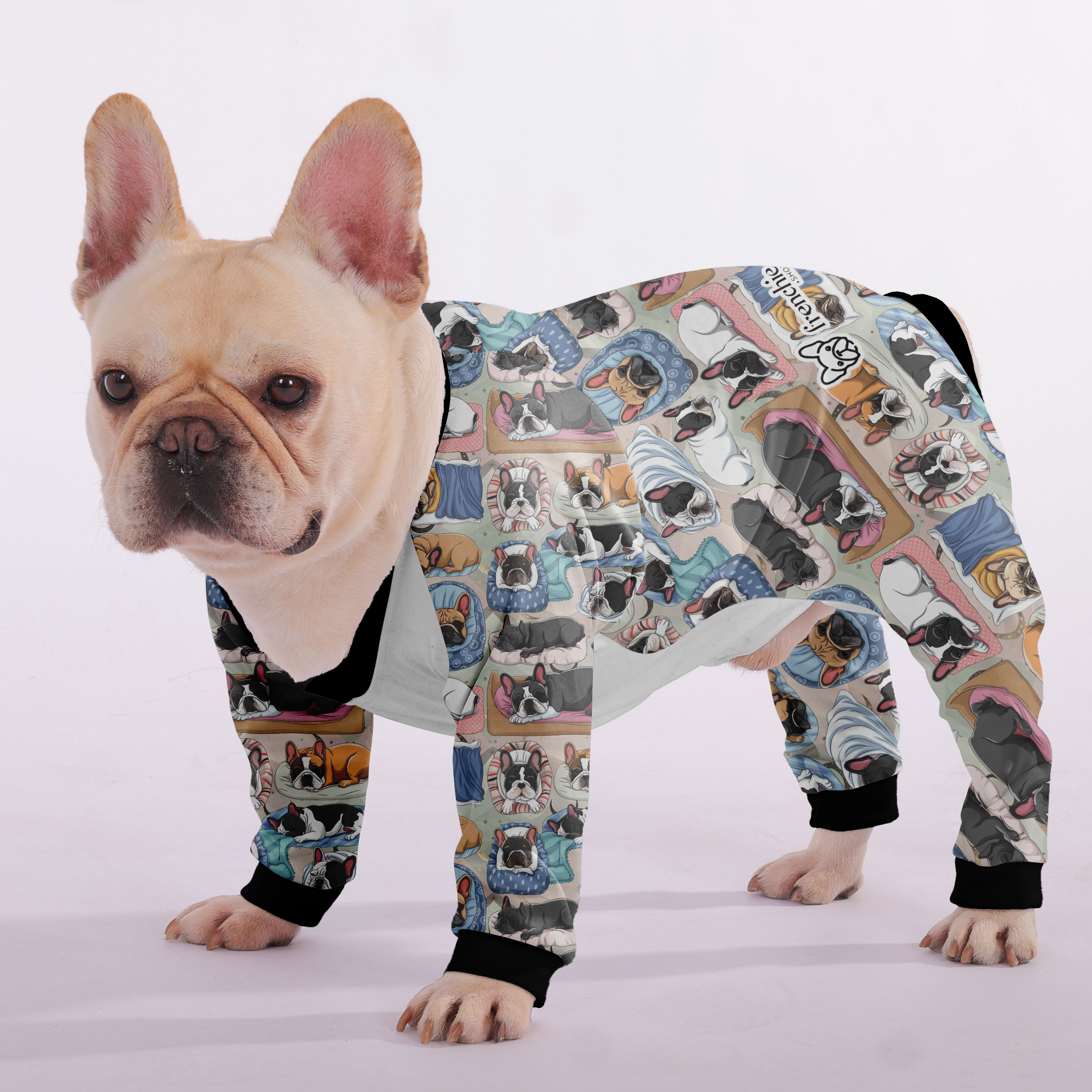 French Bulldog Ultra-Soft Dog Pajamas for Short-Nosed Dogs-fadou
