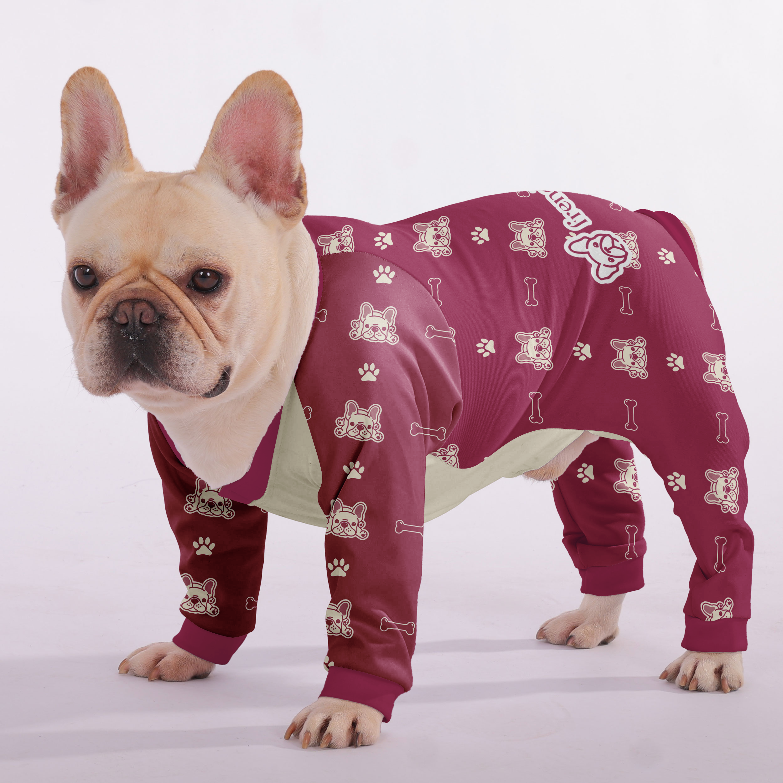 French Bulldog Ultra-Soft Pet Sleepwear for Daily Walks-fadou