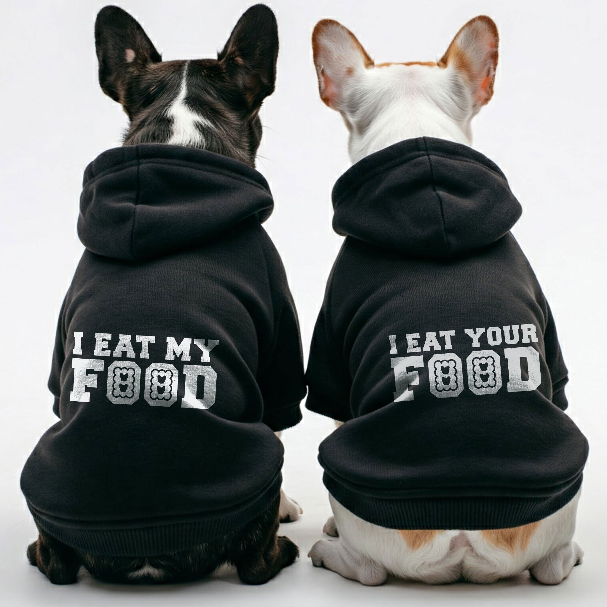 French Bulldog Stylish Fleece Hoodie for Flat-Face Breeds-fadou