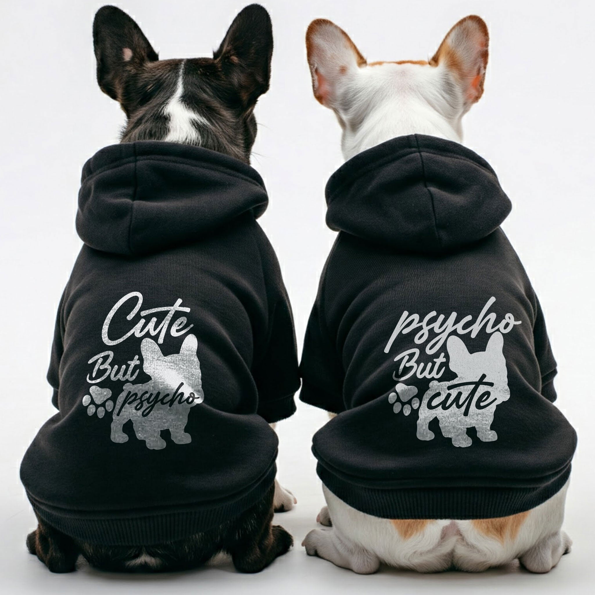 French Bulldog Cute Fleece Hoodie for Outdoor Adventures-fadou