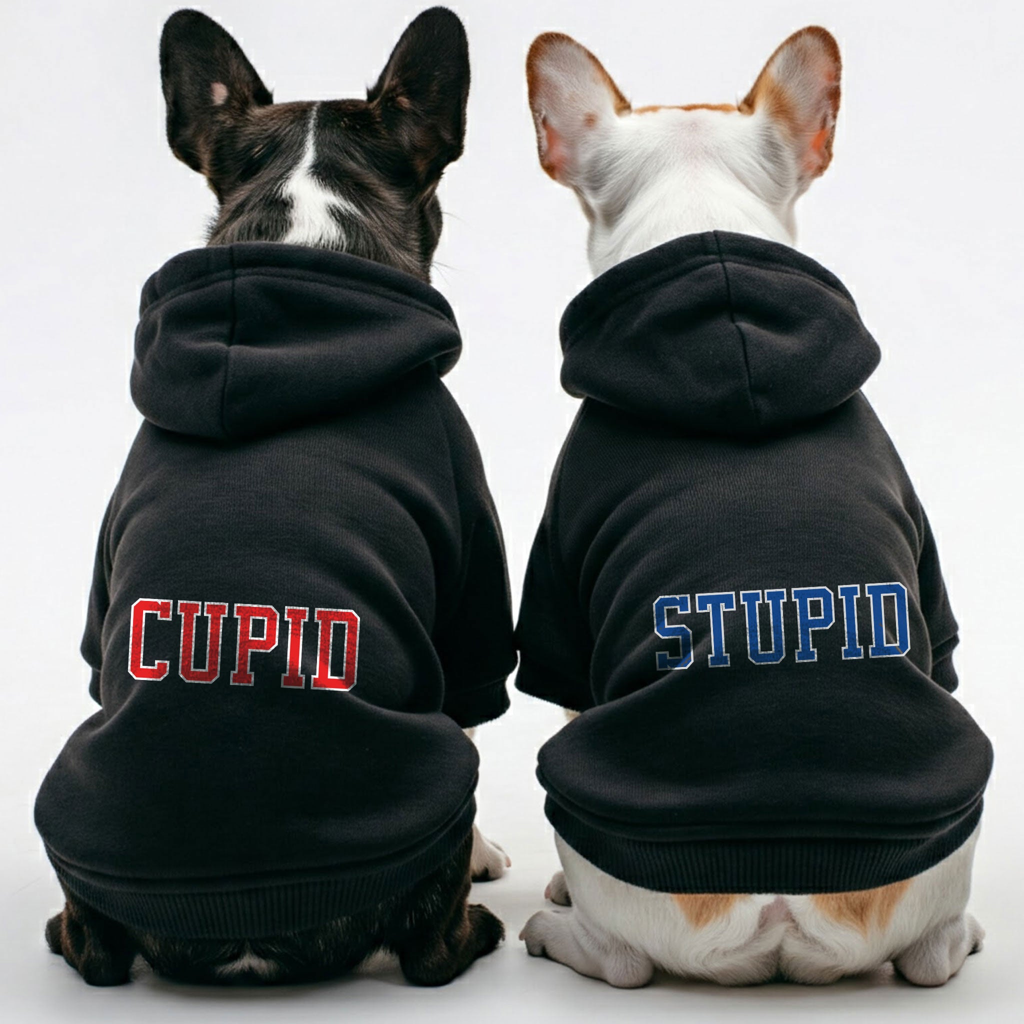 Stupid French Bulldog Dog Hoodie for Brachycephalic Dogs-fadou