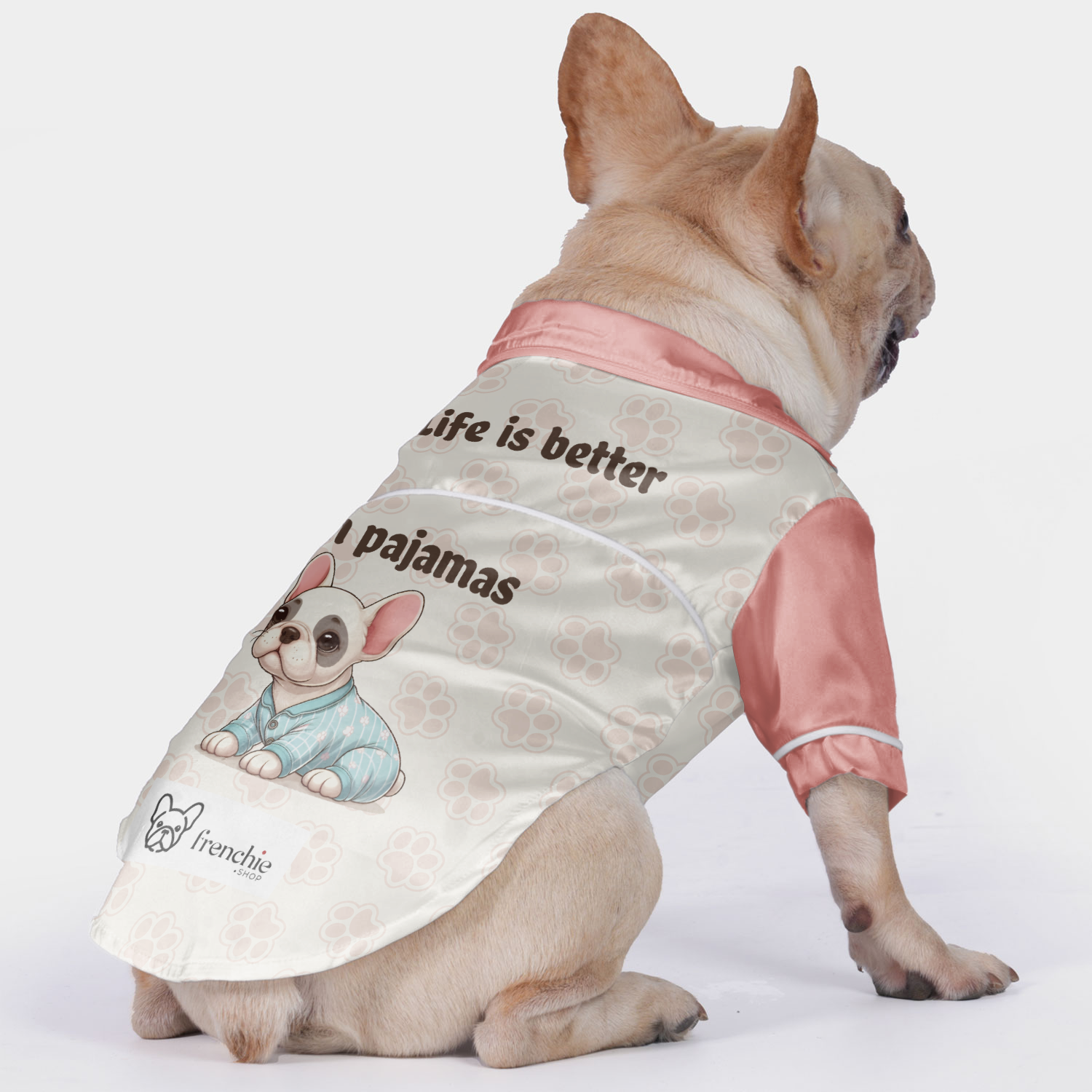 Life French Bulldog Cozy Loungewear for Flat-Face Breeds-fadou