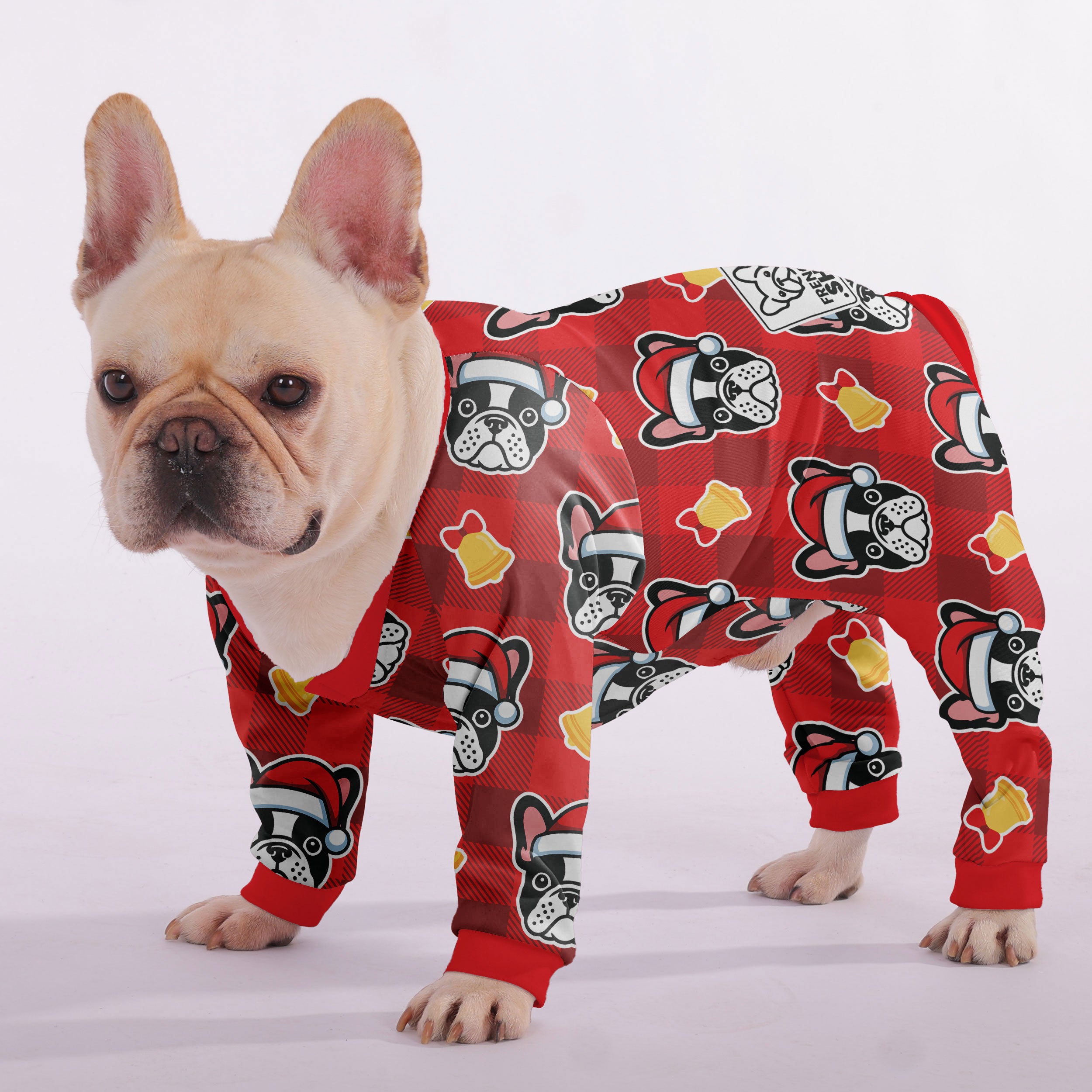 Bea French Bulldog Cotton Pajamas for Frenchie Enthusiasts-fadou