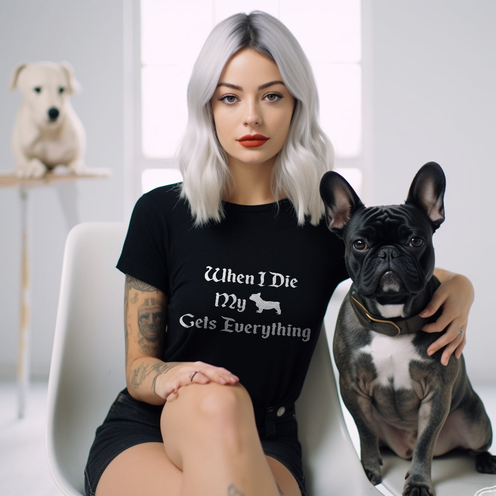 King French Bulldog - Unisex T-Shirt for Dog Moms & Dads-fadou