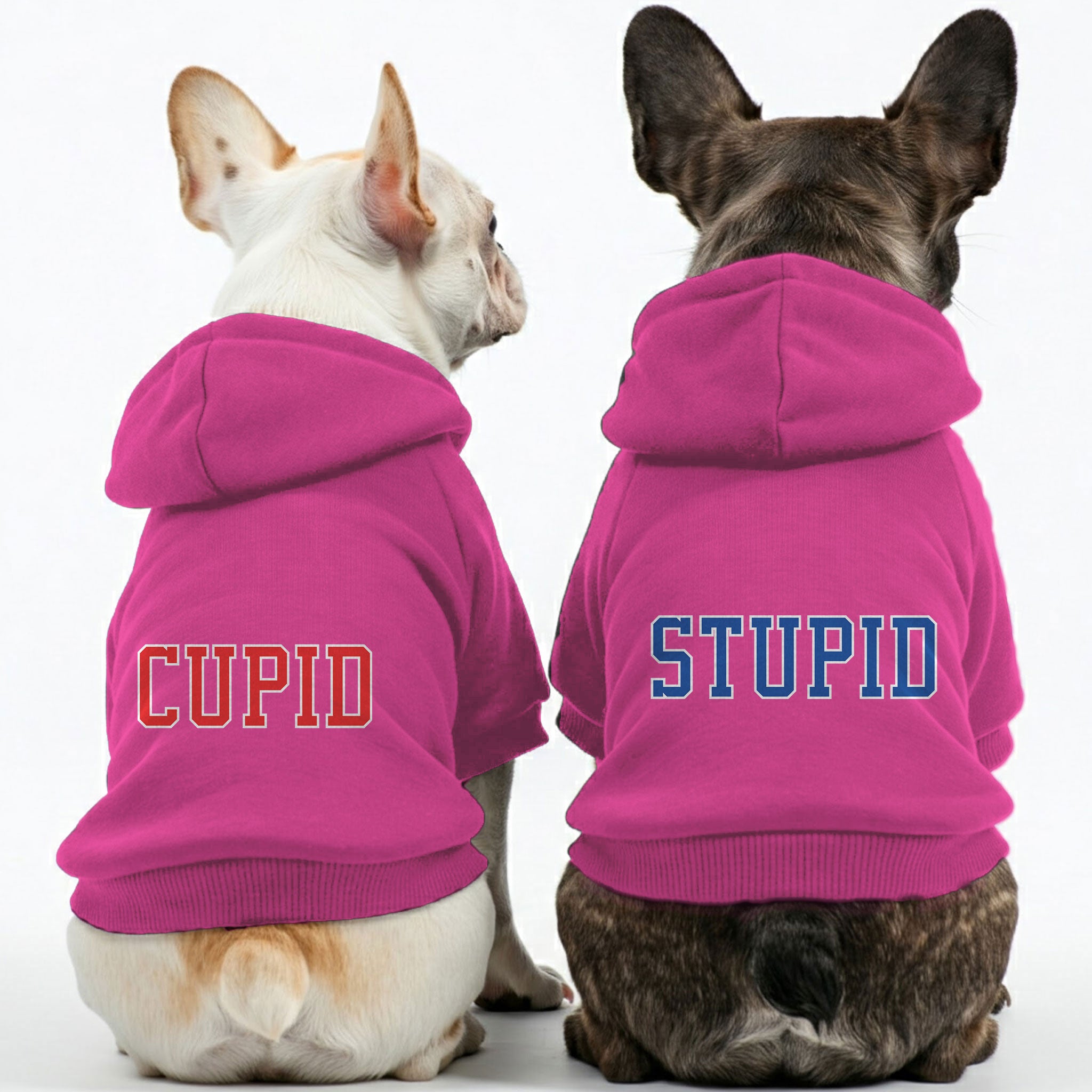 Stupid French Bulldog Dog Hoodie for Brachycephalic Dogs-fadou