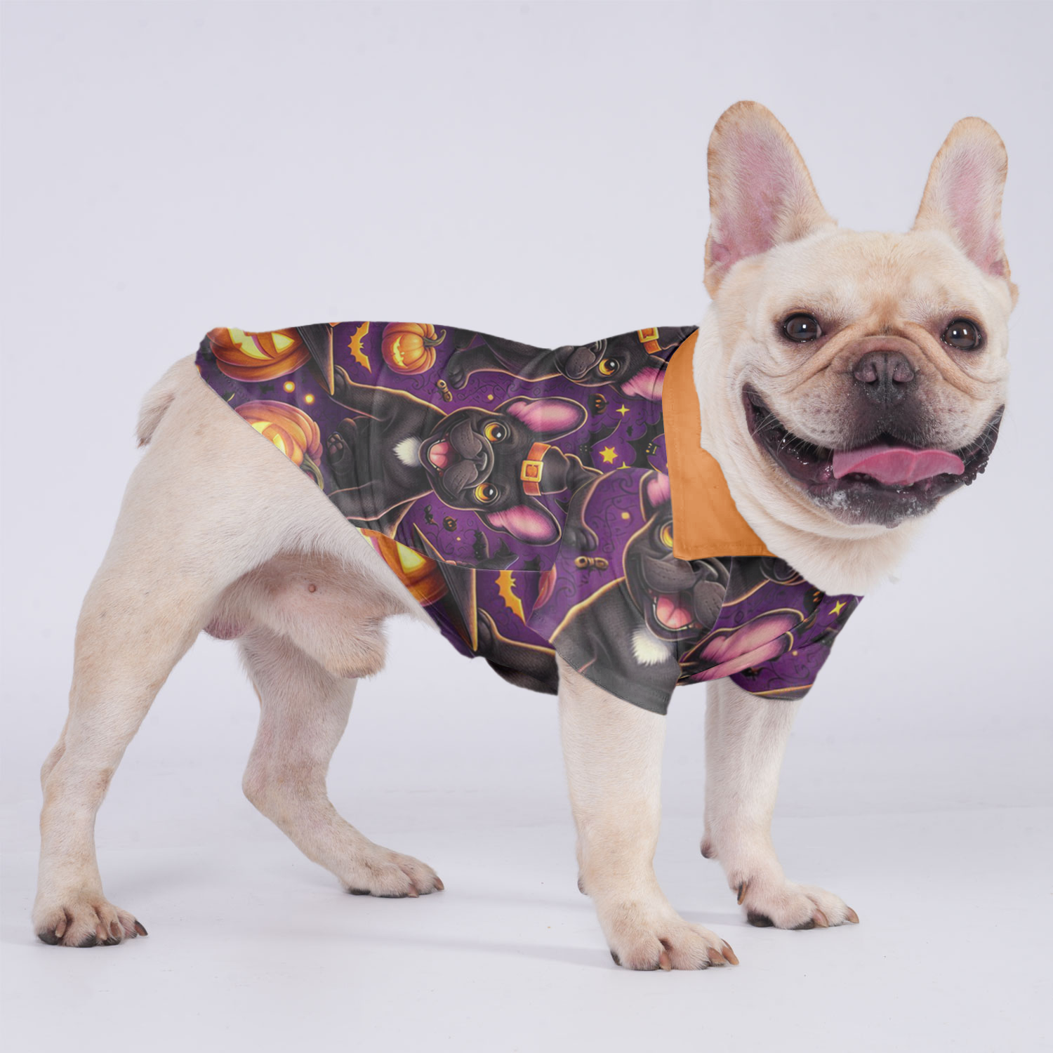 Dixie - Hawaiian Shirt for Travel Comfort for French Bulldogs-fadou