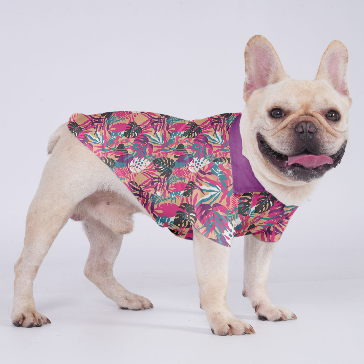 Lulu - Hawaiian Shirt for Outdoor Adventures for French Bulldogs-fadou