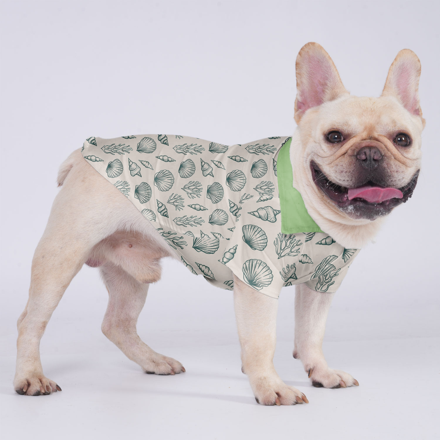 Bandit French Bulldog Cotton Tee for Outdoor Adventures-fadou