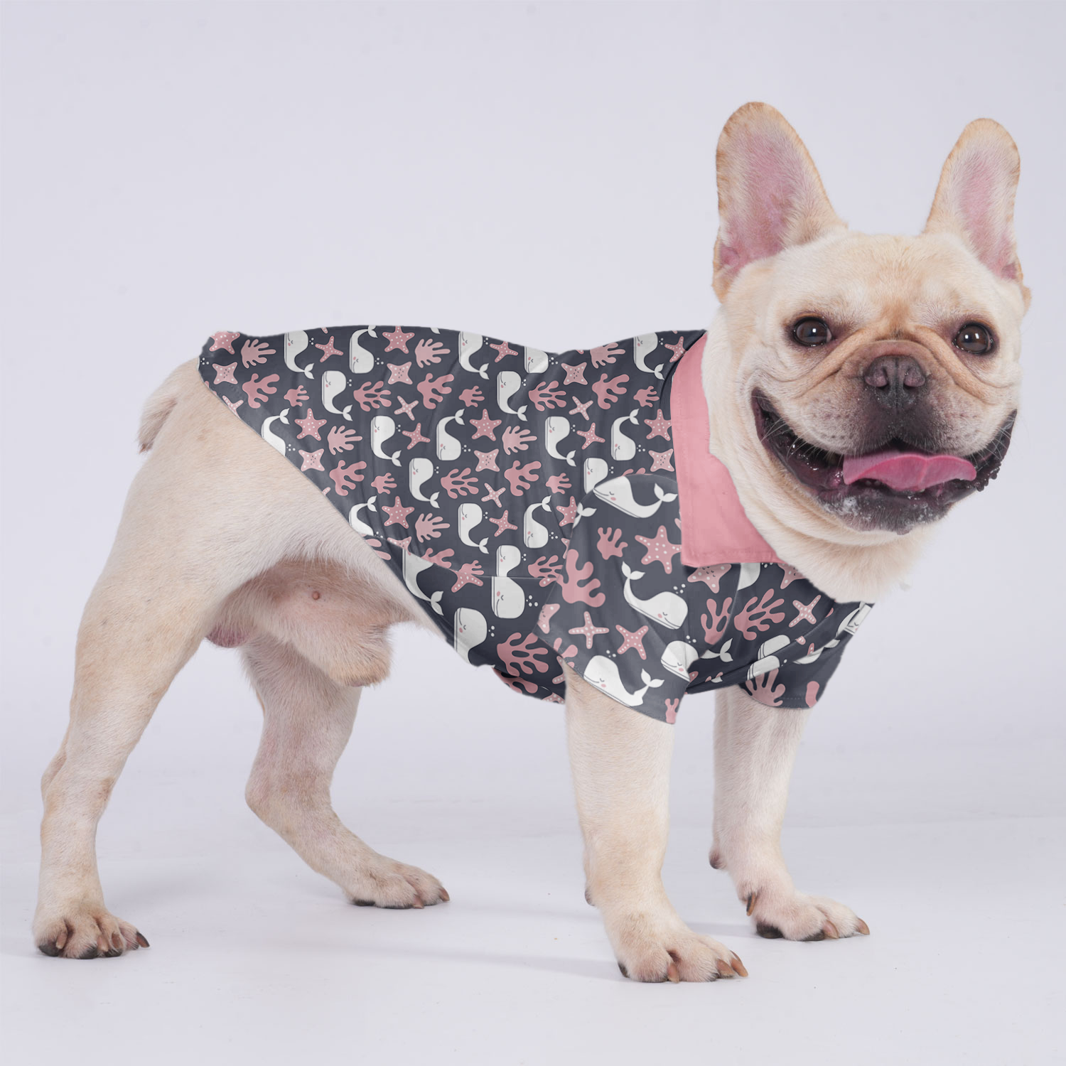 Benji - Hawaiian Shirt for Short-Nosed Dogs for French Bulldogs-fadou