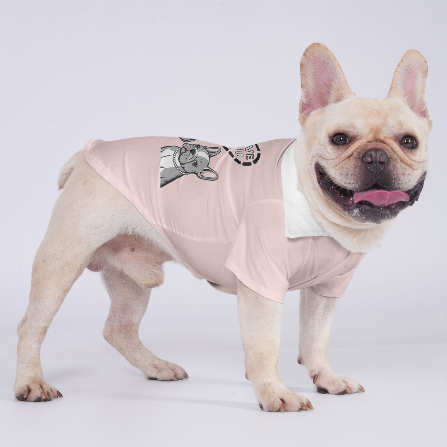 Lilly French Bulldog Cotton Tee for Brachycephalic Dogs-fadou
