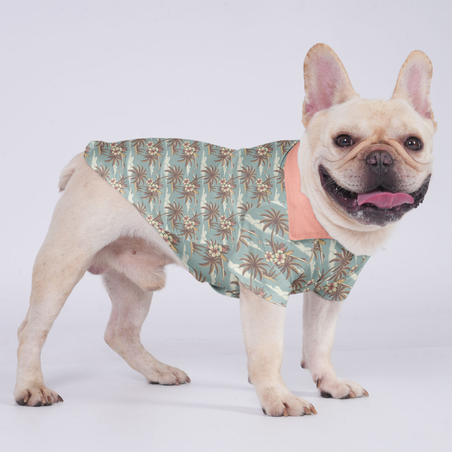 Rosie - Hawaiian Shirt for Short-Nosed Dogs for French Bulldogs-fadou