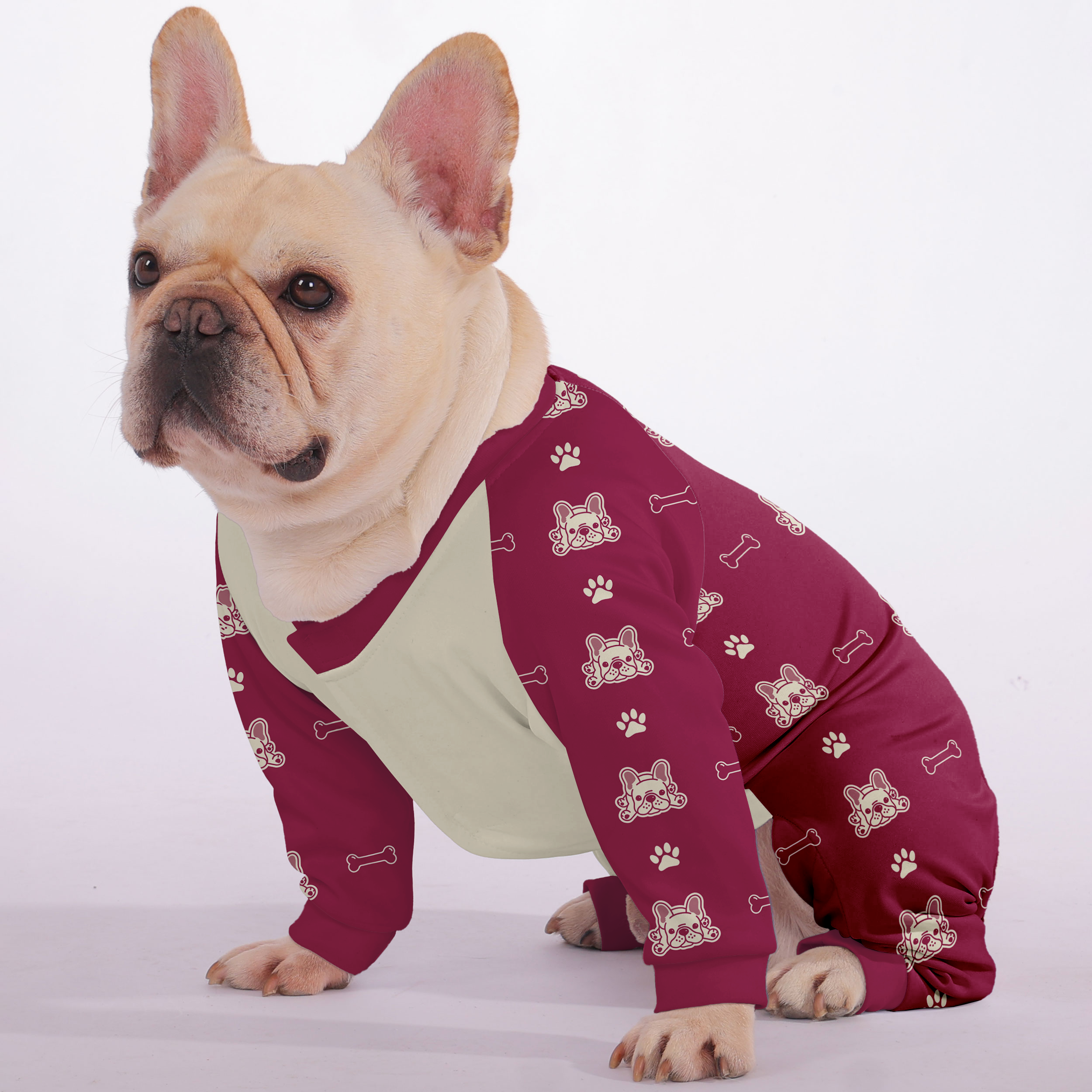 French Bulldog Ultra-Soft Pet Sleepwear for Daily Walks-fadou
