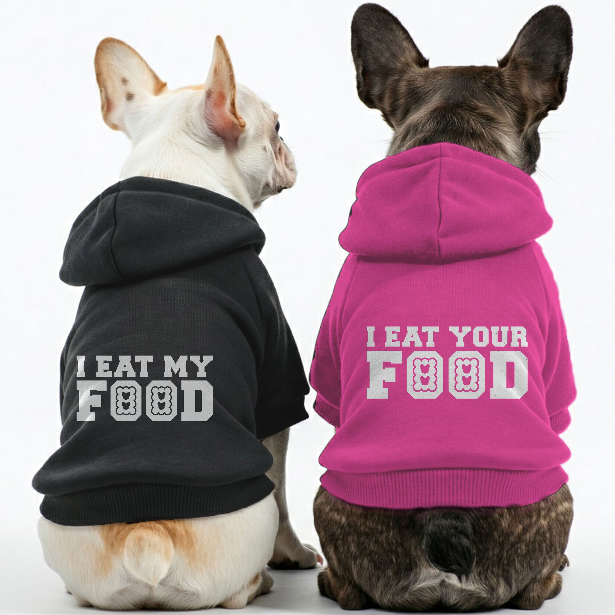 French Bulldog Stylish Fleece Hoodie for Flat-Face Breeds-fadou