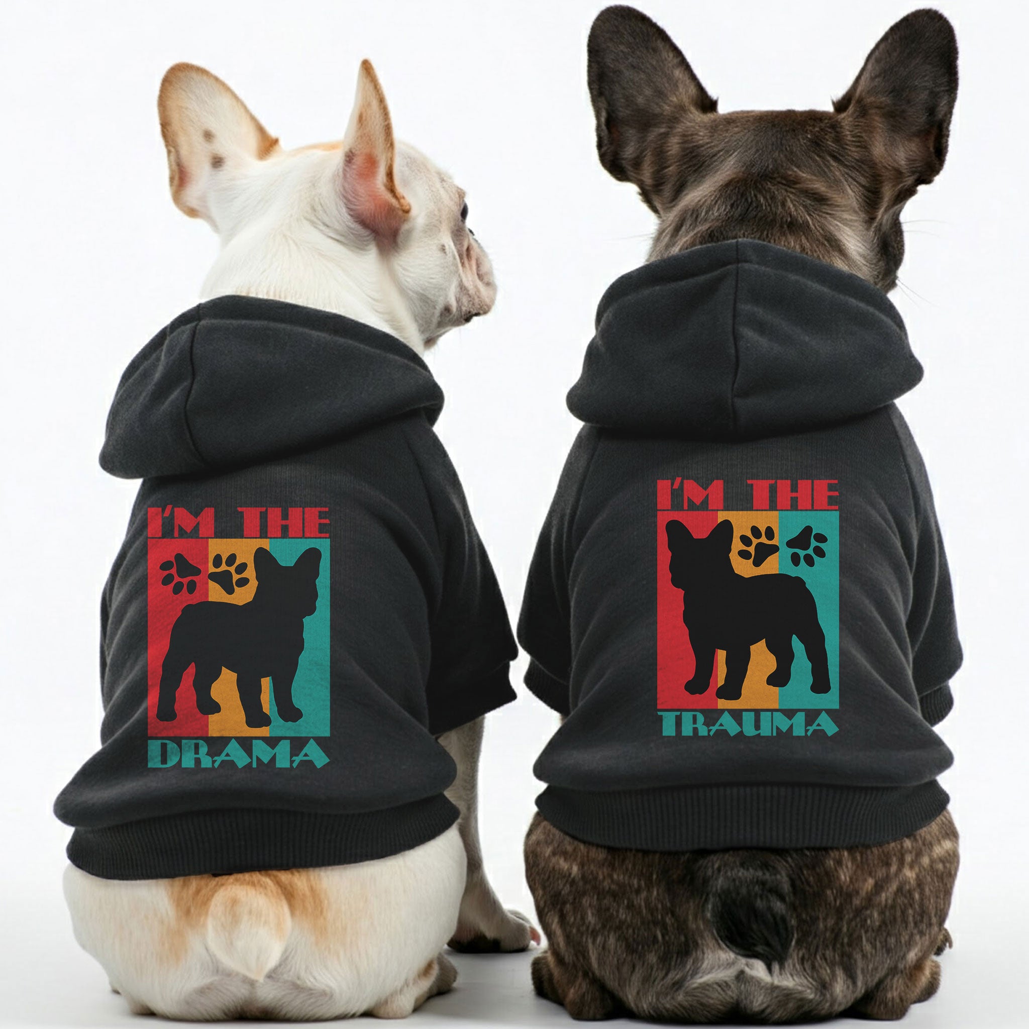 French Bulldog Personalized Pet Sweatshirt for Brachycephalic Dogs-fadou