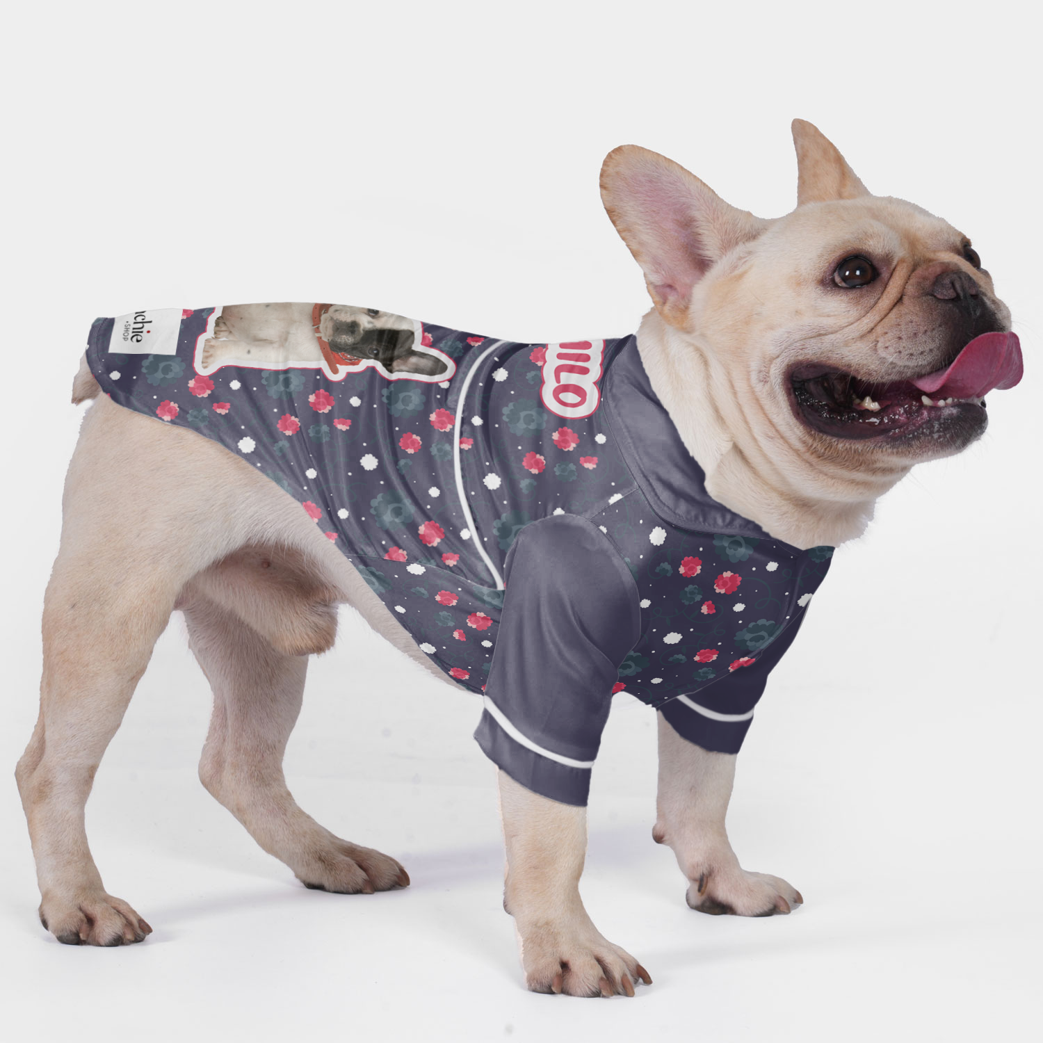 French Bulldog Custom Pet Sleepwear for Training Sessions-fadou