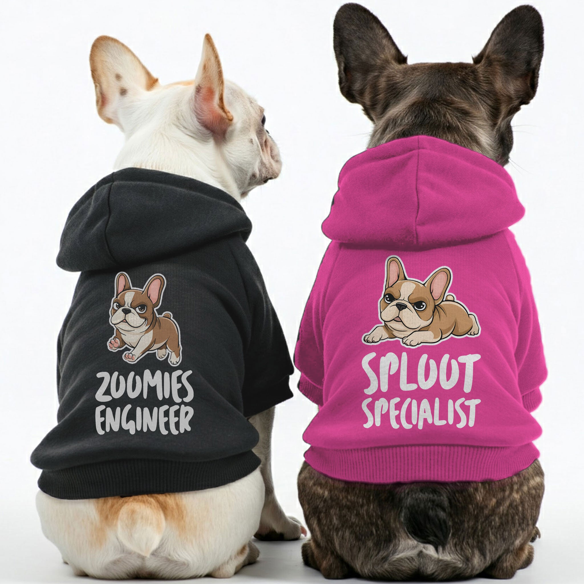 Zoomies French Bulldog Cozy Hoodie for Training Sessions-fadou