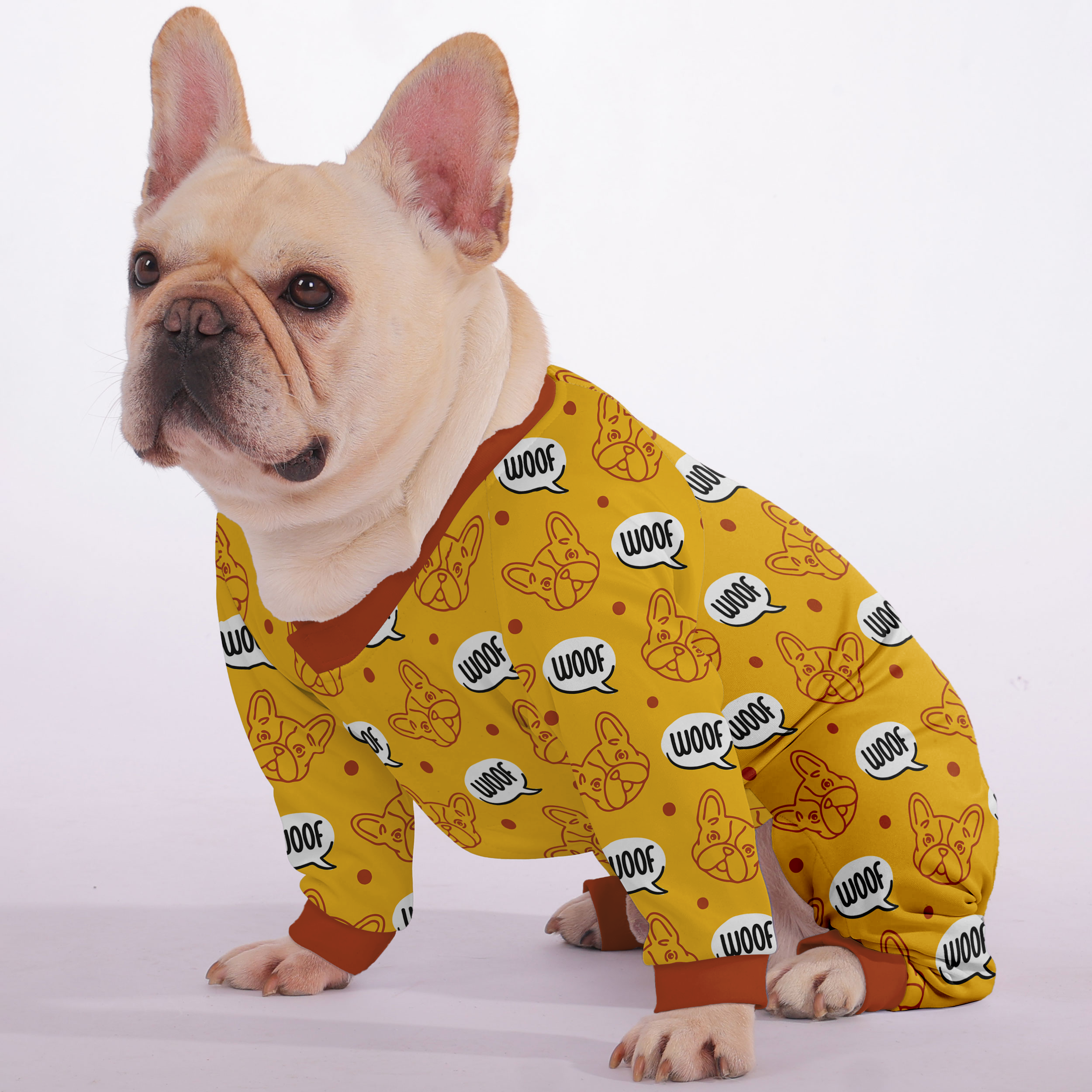 French Bulldog Ultra-Soft Dog Pajamas for Training Sessions-fadou