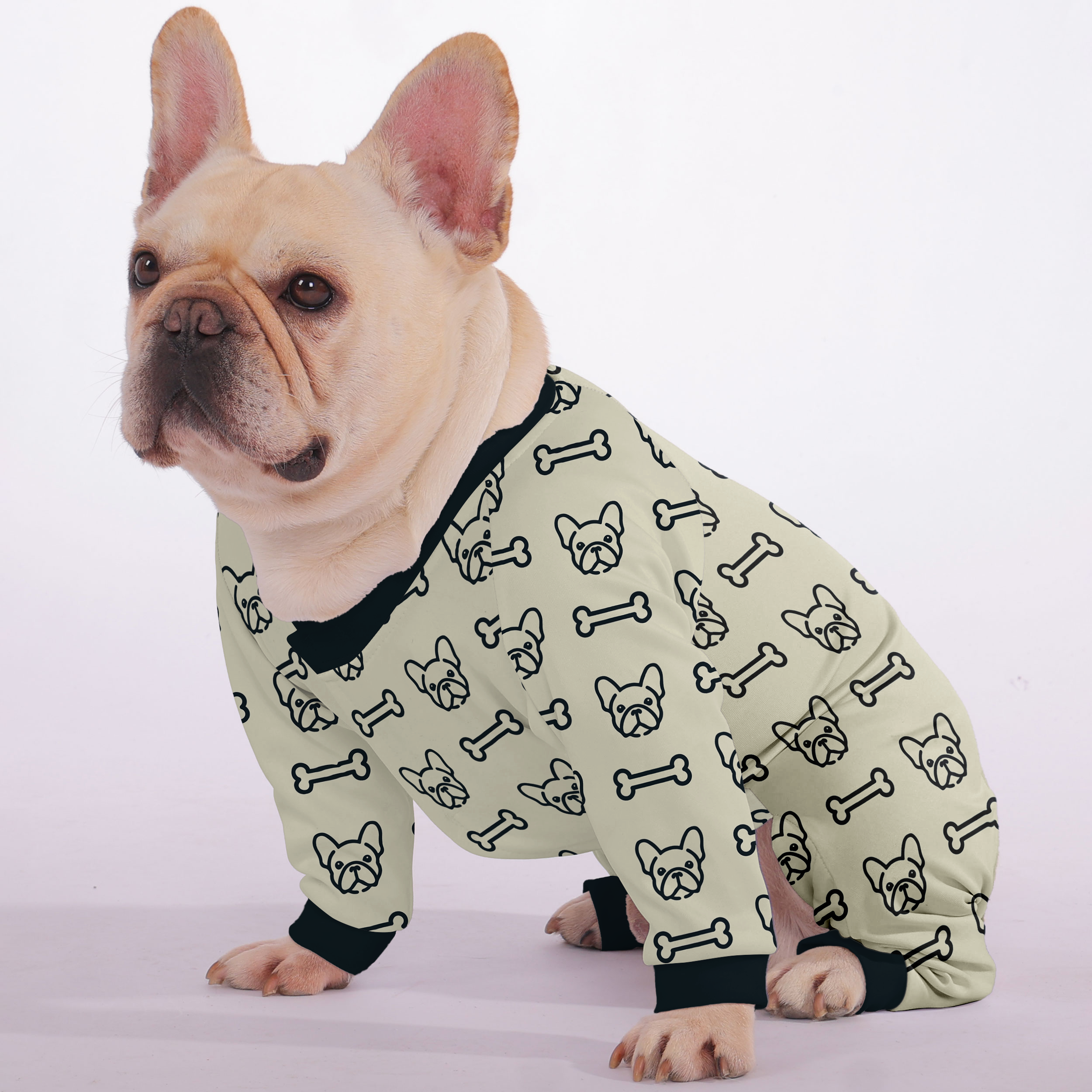 French Bulldog Soft Sleepwear Pajamas for Everyday Wear-fadou