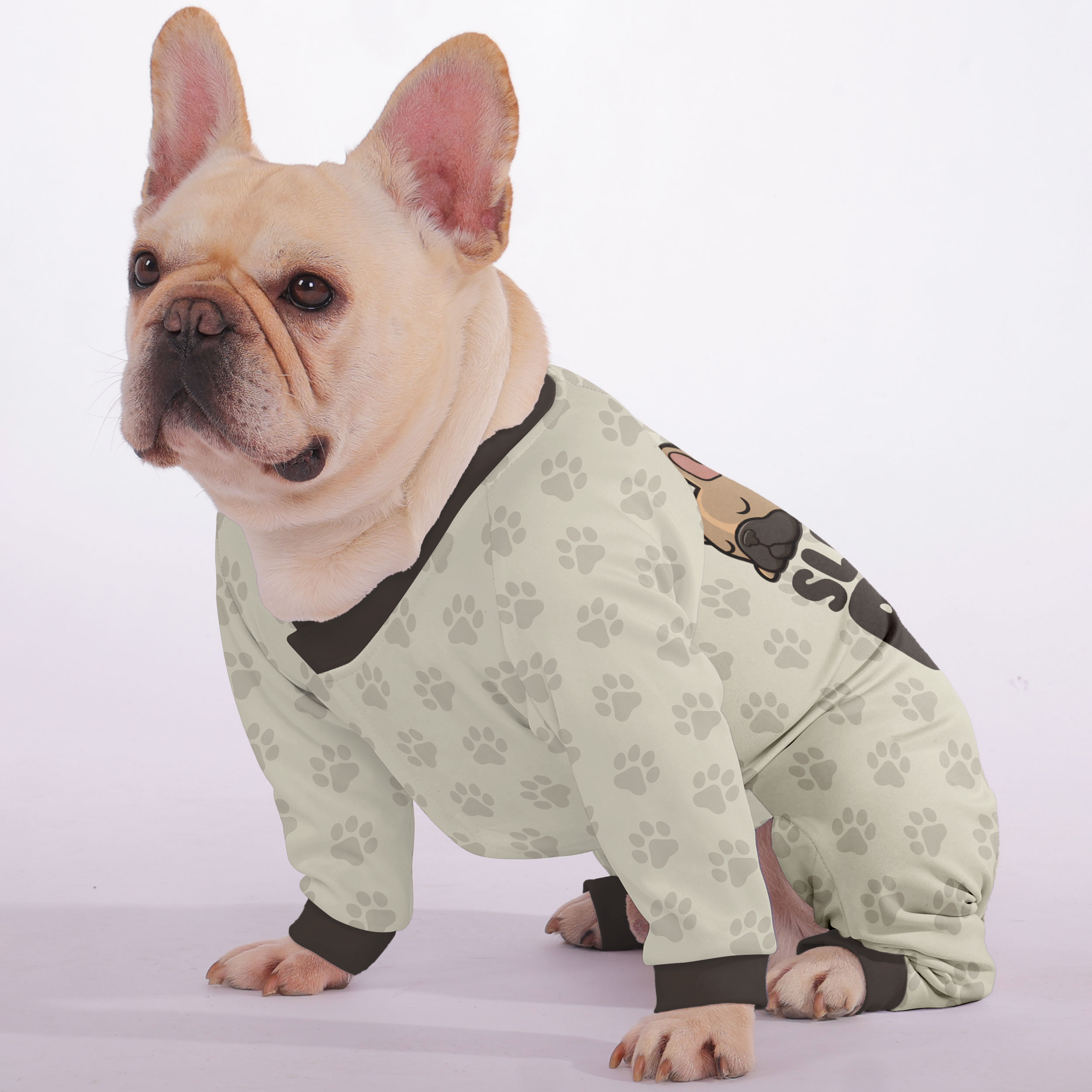 French Bulldog Stylish Night Outfit for Brachycephalic Dogs-fadou