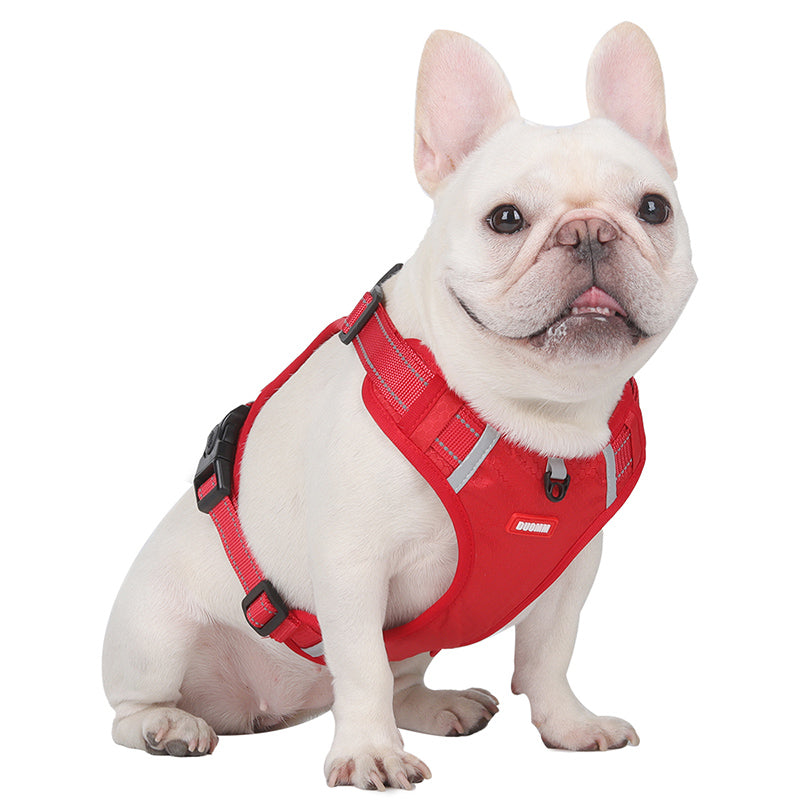 Frenchie Adjustable No-Pull Vest for Brachycephalic Dogs-fadou