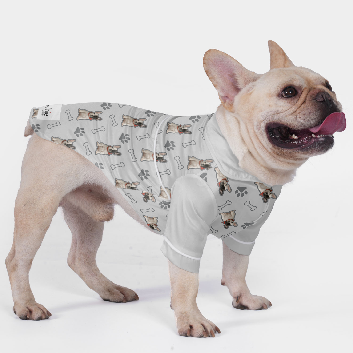 French Bulldog Personalized Night Outfit for Brachycephalic Dogs-fadou