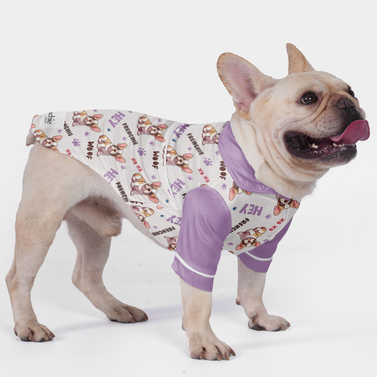 Gnocchi French Bulldog Pet Sleepwear for Flat-Face Breeds-fadou