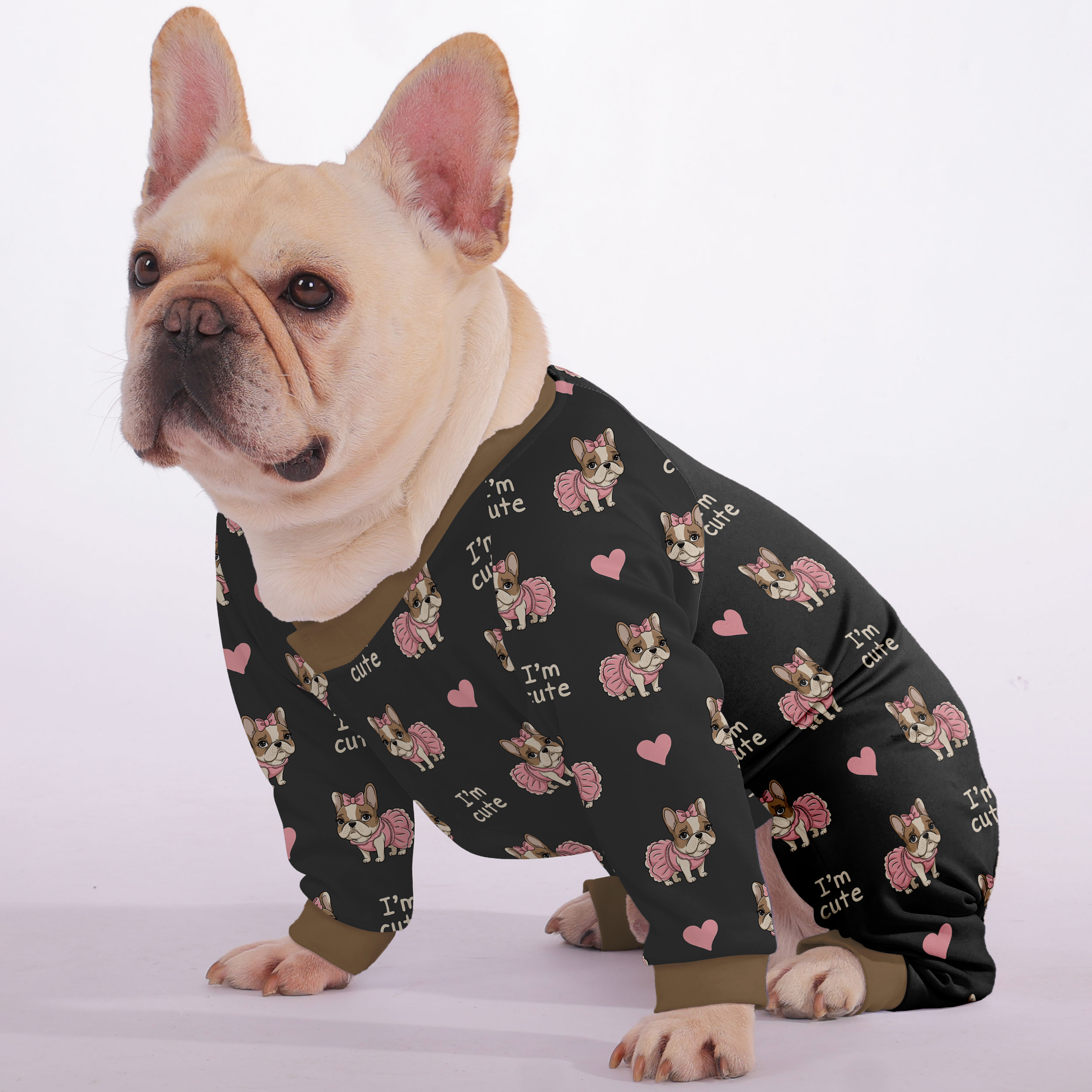 French Bulldog Stylish Cozy Loungewear for Short-Nosed Dogs-fadou