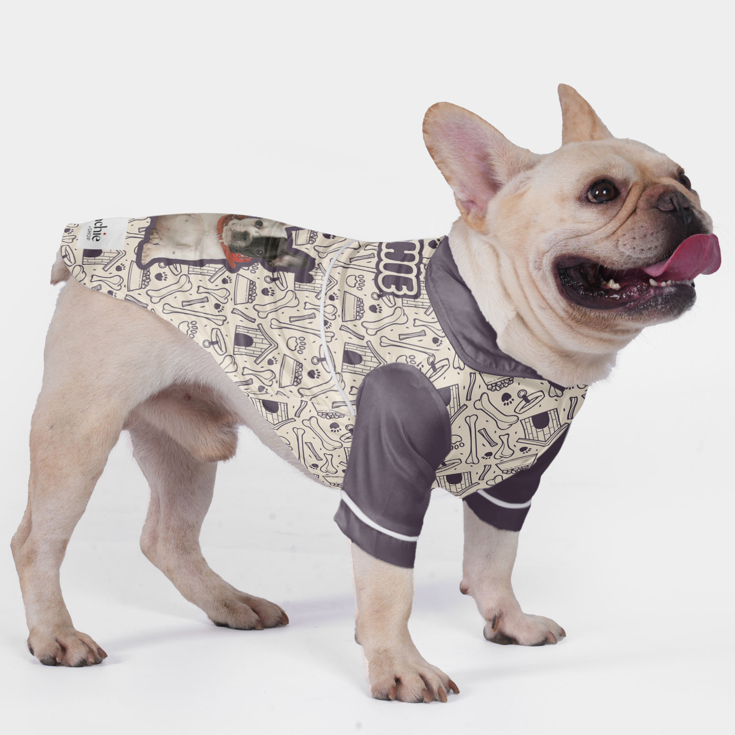 French Bulldog Personalized Pet Sleepwear for Small Breeds-fadou