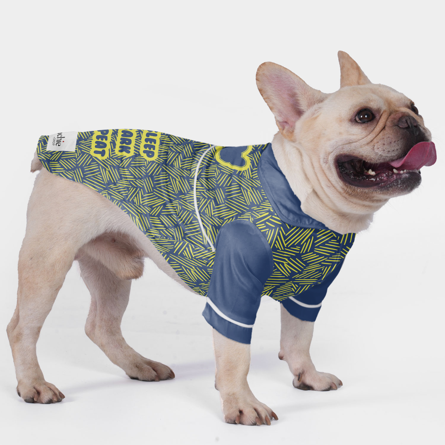 Sleep, Bark, Repeat- Pajamas for French Bulldog for French Bulldogs-fadou