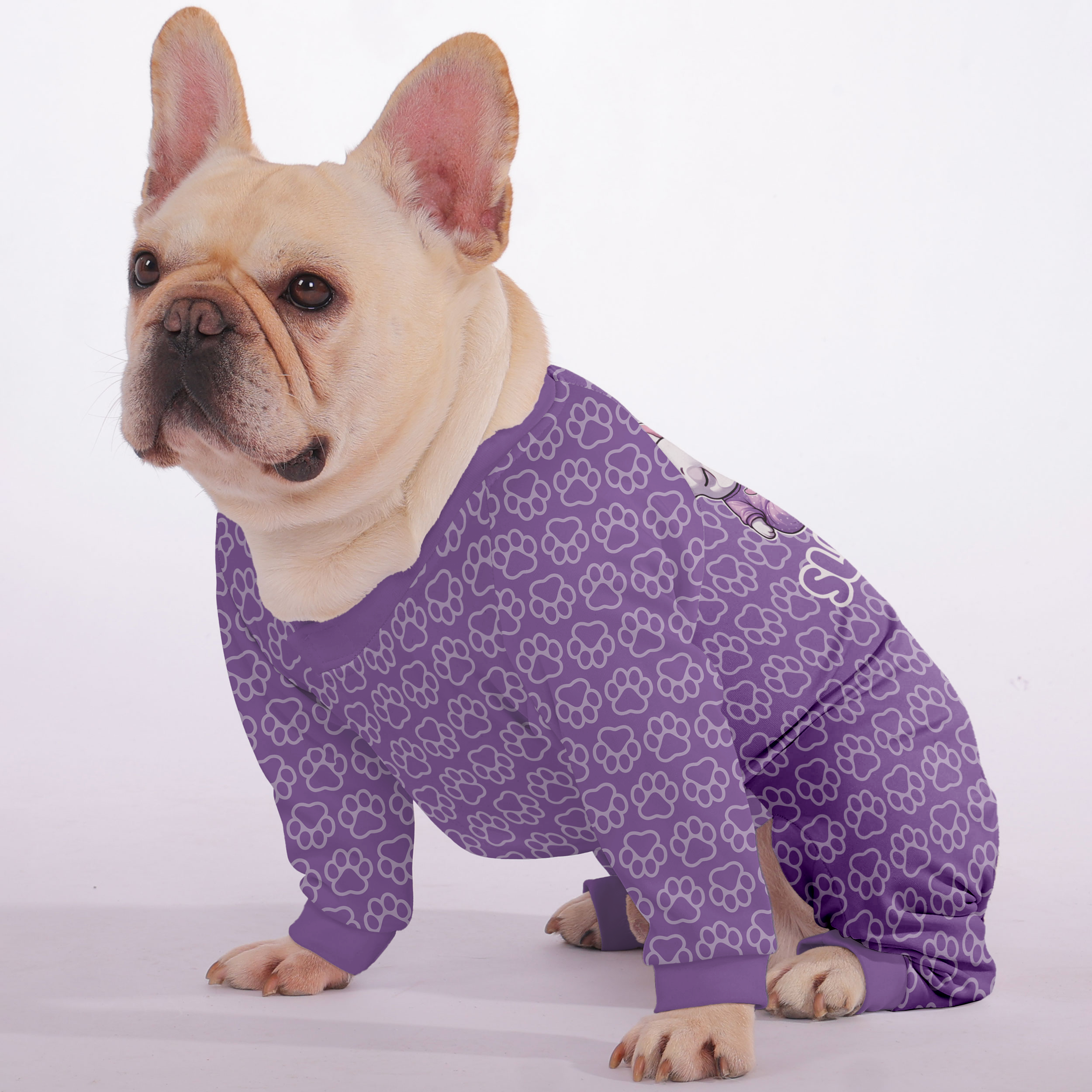 French Bulldog Stylish Pet Sleepwear for Brachycephalic Dogs-fadou