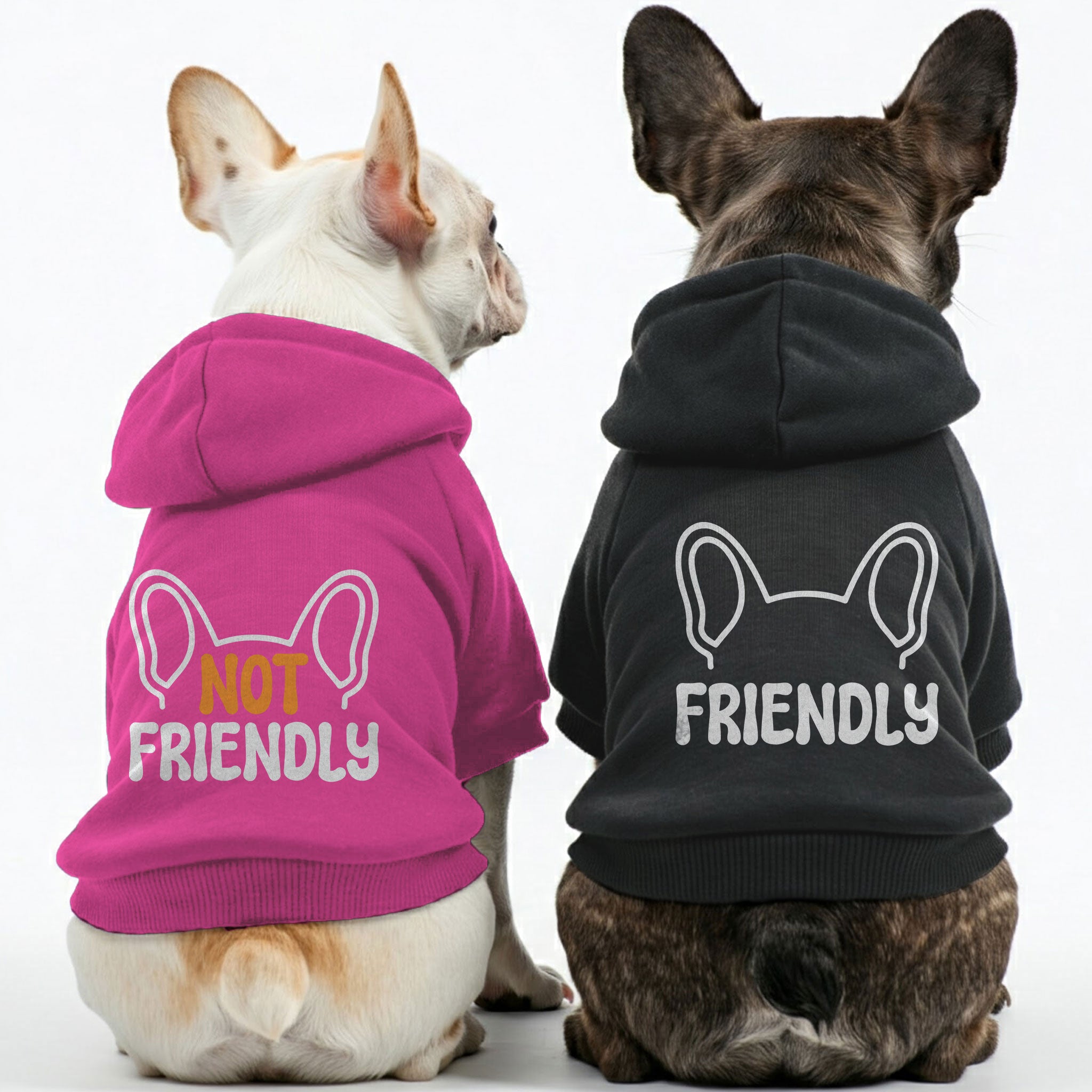 Friendly French Bulldog Fleece Hoodie for Training Sessions-fadou