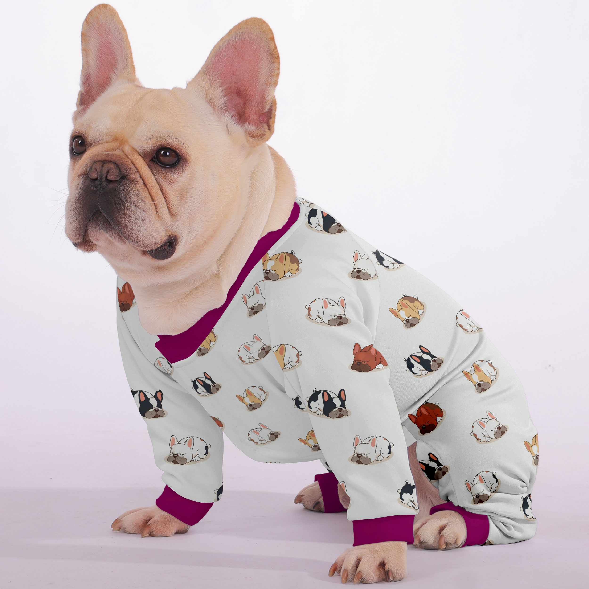 French Bulldog Soft Cozy Loungewear for Flat-Face Breeds-fadou